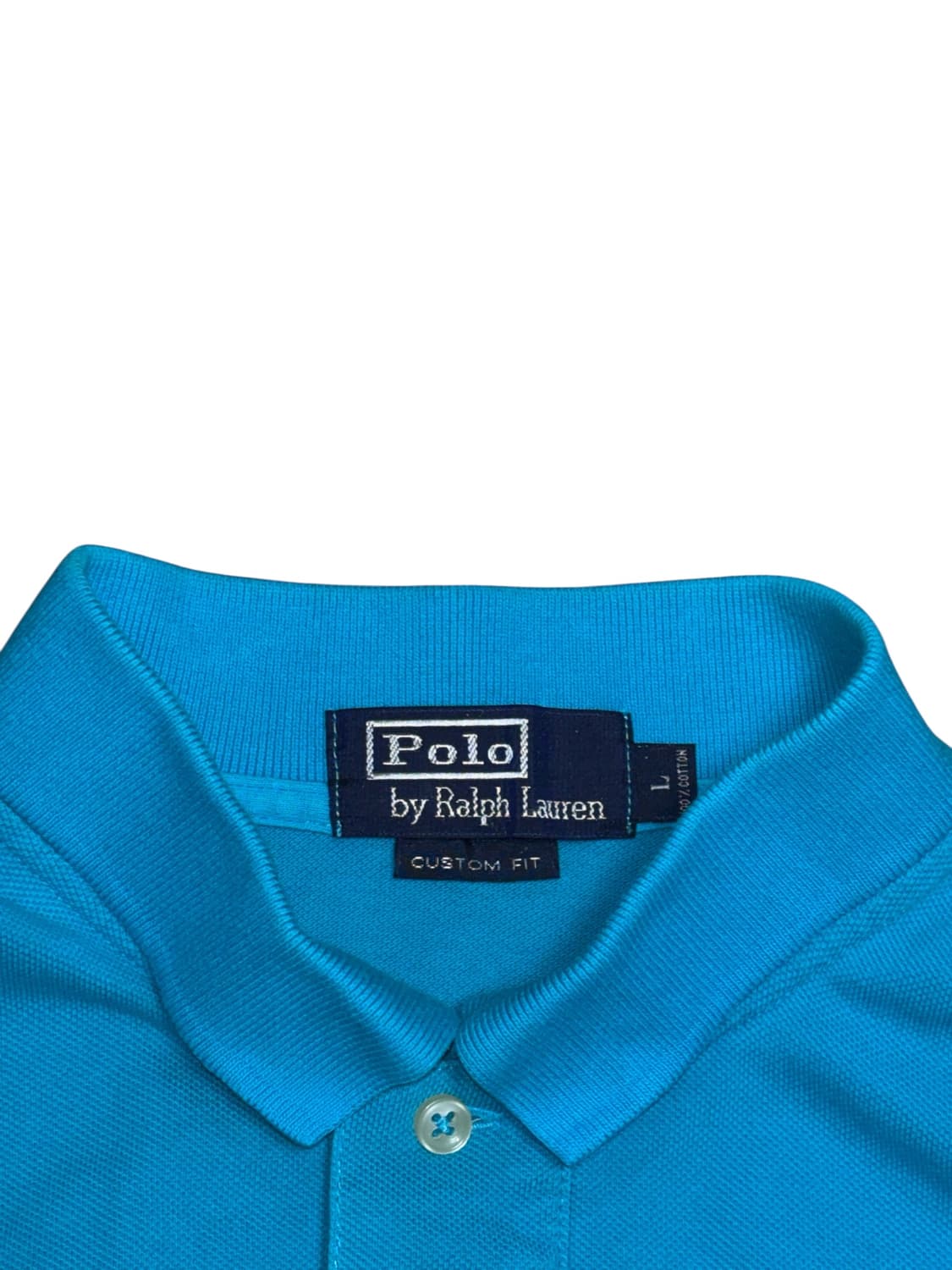 폴로 랄프로렌 아쿠아 블루 핑크 빅포니 카라 반팔티셔츠 상품이미지6