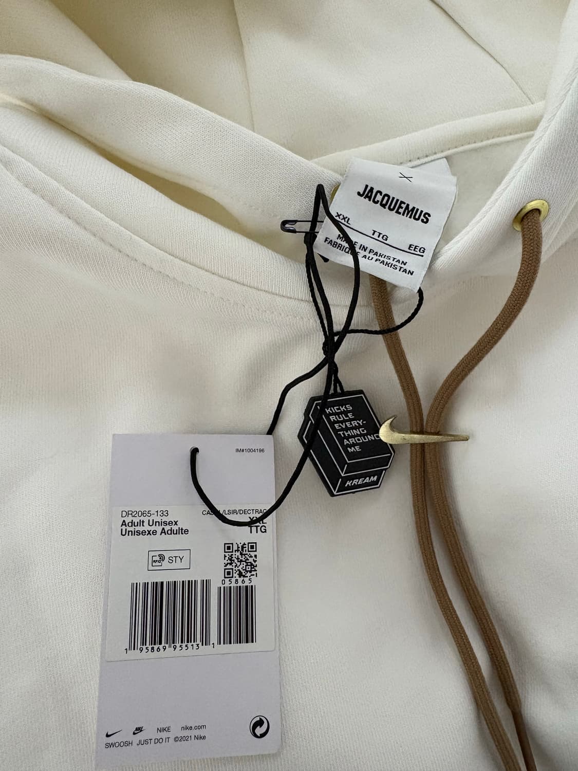 2XL - 나이키 x 자크뮈스 NRG 플리스 후드 세일 - US/EU 상품이미지3