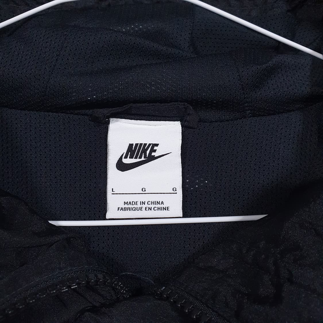 실측 XL 나이키 빅스우시 우븐 라인드 바람막이 후드 자켓 오레오 범고래 상품이미지4