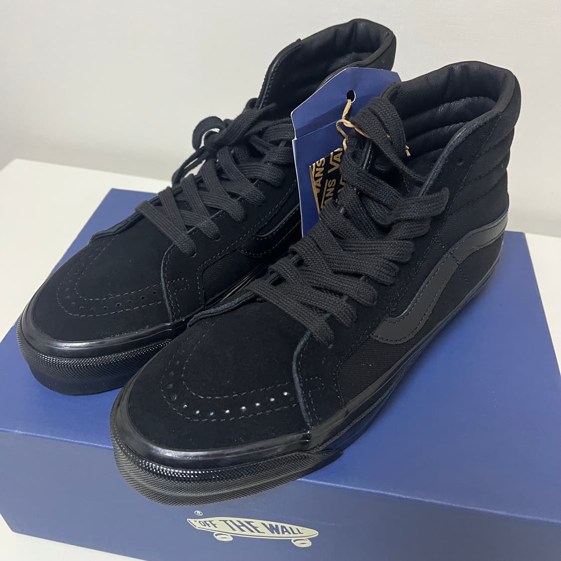 (새상품/미착용) 반스 스케이트-하이 리이슈 38 LX 블랙/블랙 240 상품이미지1