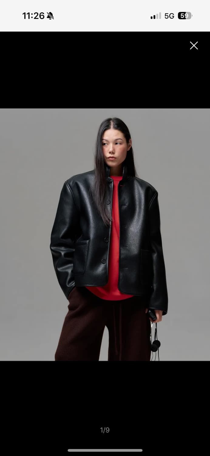 era 이알에이 무스탕 블랙 상품이미지1