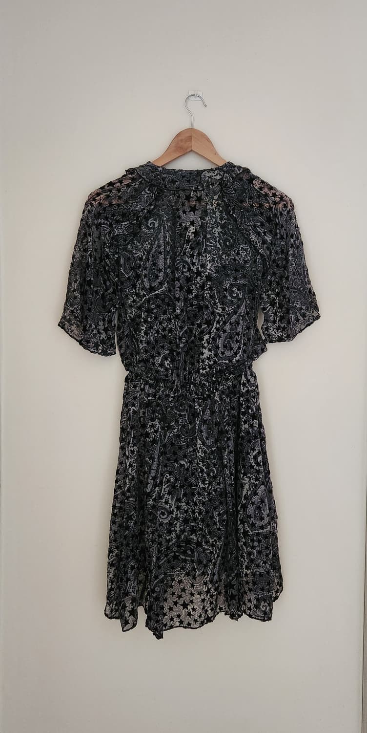 (택만뗀 새상품)쟈딕앤볼테르 시스루벨벳별패턴 원피스 (XS) 상품이미지7