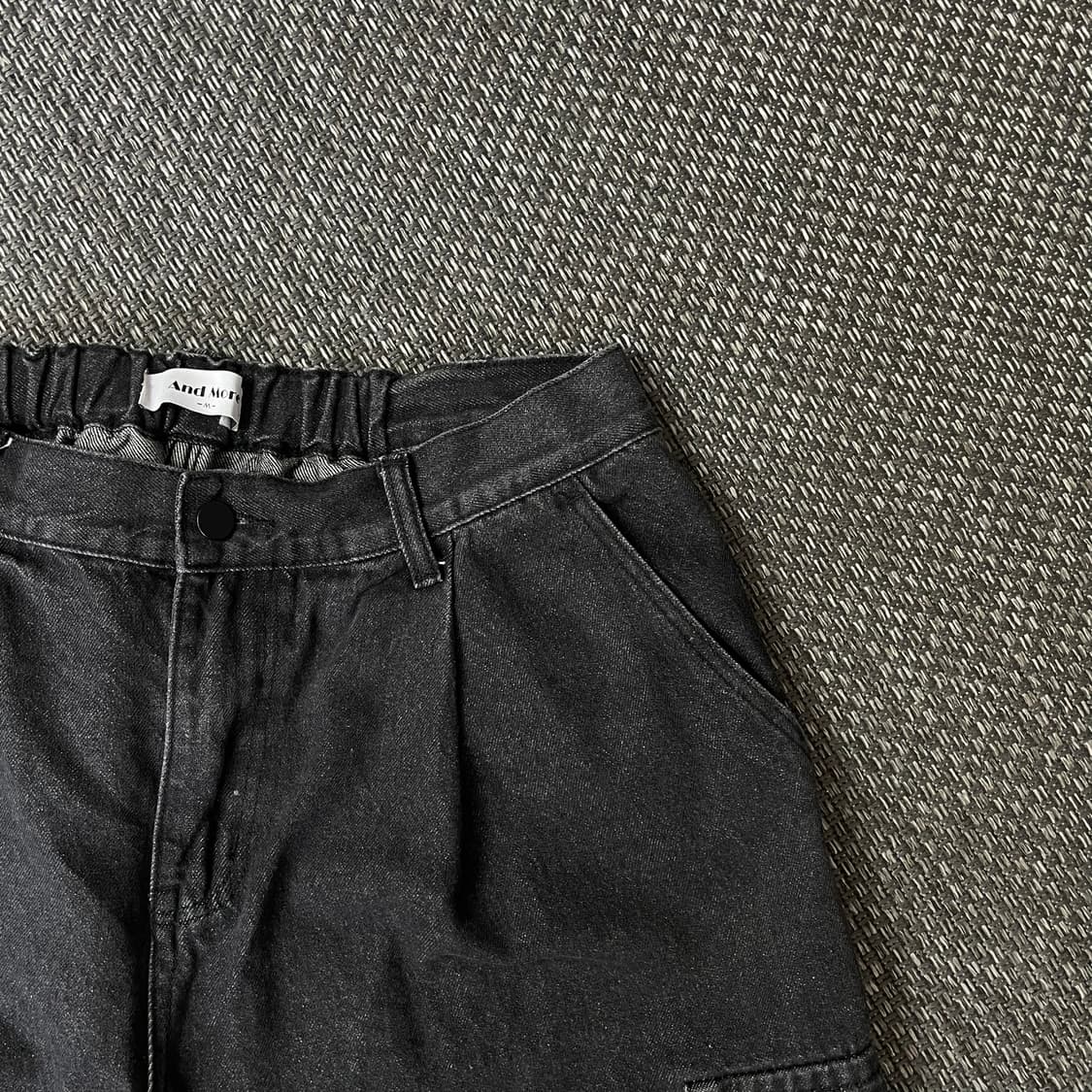앤드모어 흑청 카코 버뮤다팬츠 M 상품이미지3