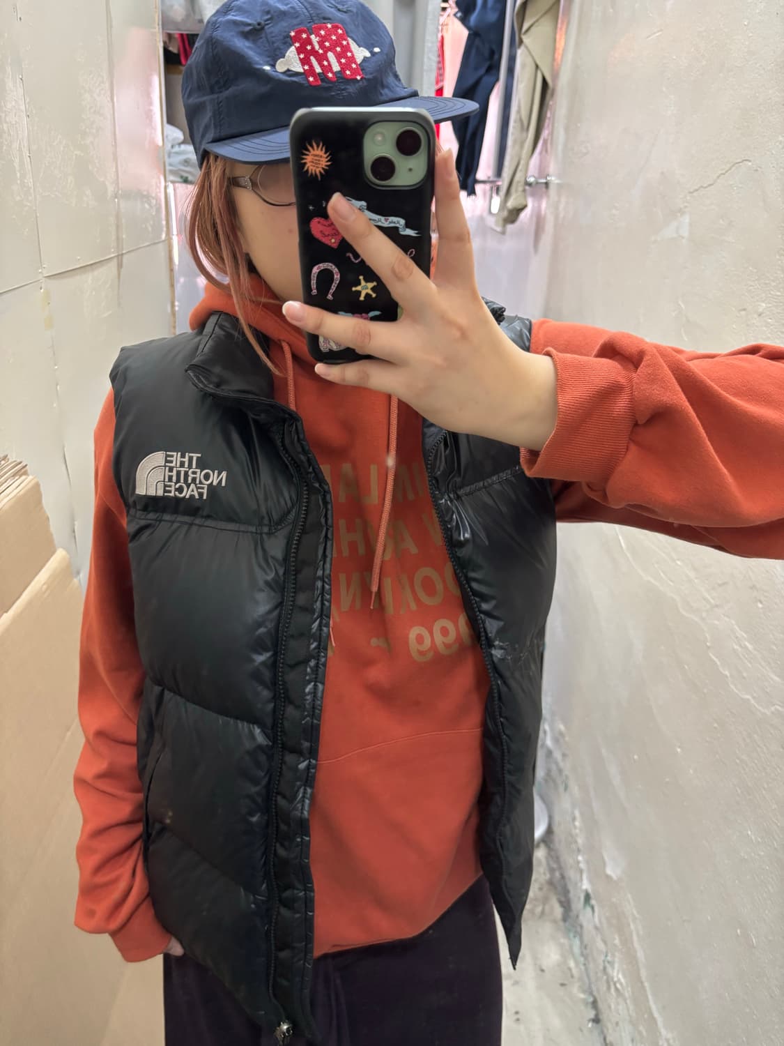 노스페이스 700 눕시 유광 패딩 조끼 상품이미지1