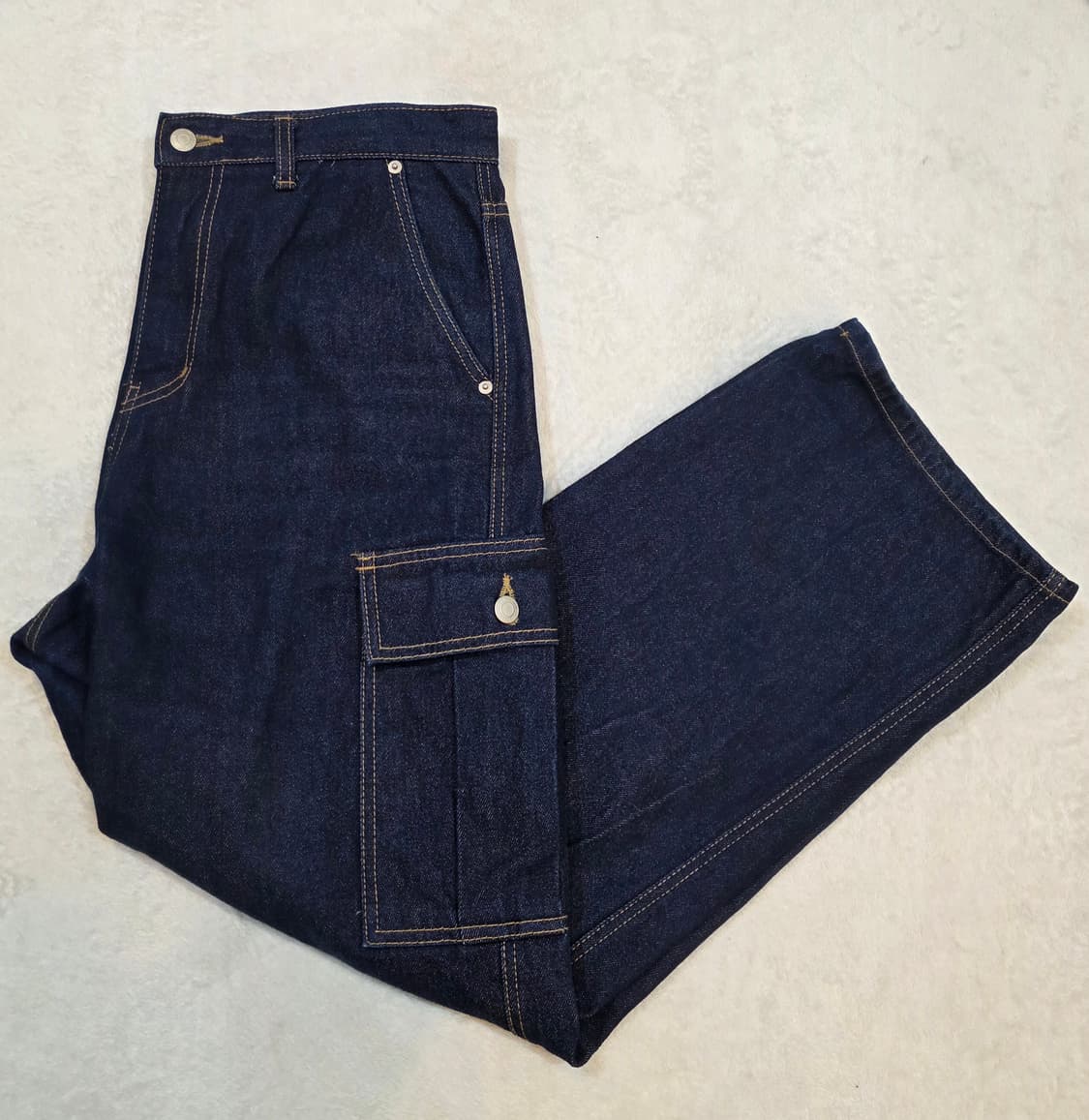 URBANSTOFF 슬랍 워싱 카고 데님 팬츠 상품이미지3