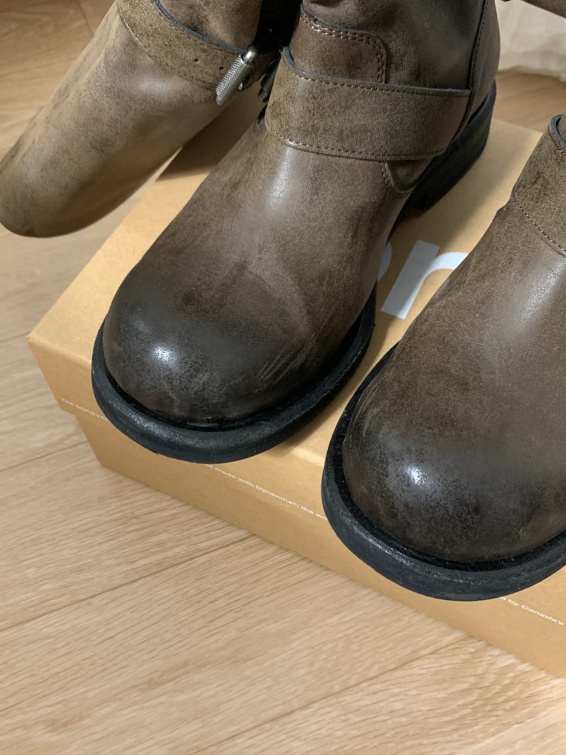 네거티브쓰리 슬라우치 롱 부츠 워시드 브라운 230(235) 상품이미지3