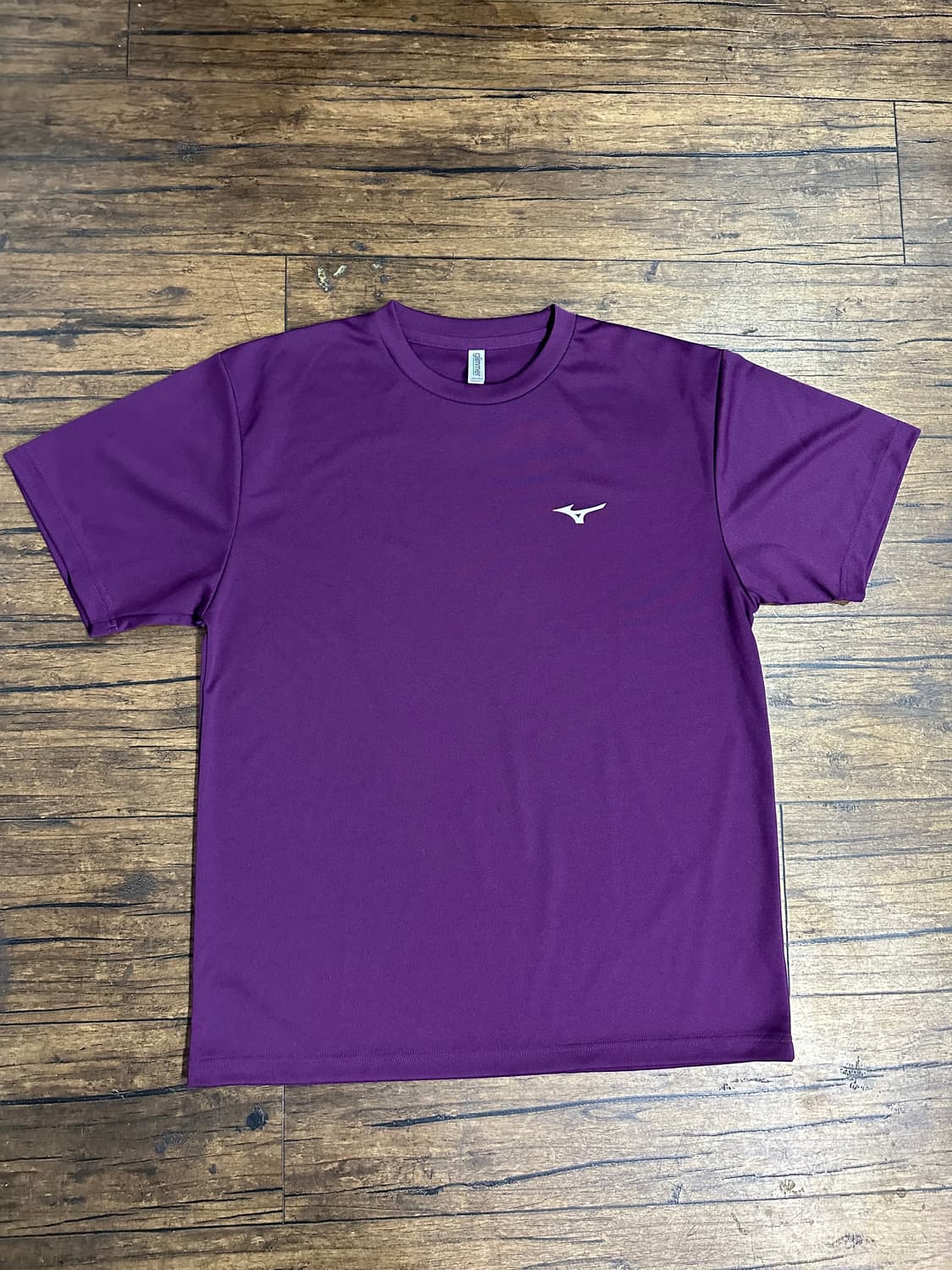 미즈노(Mizuno) 기능성 드라이핏 반팔 티셔츠 퍼플 L 상품이미지1