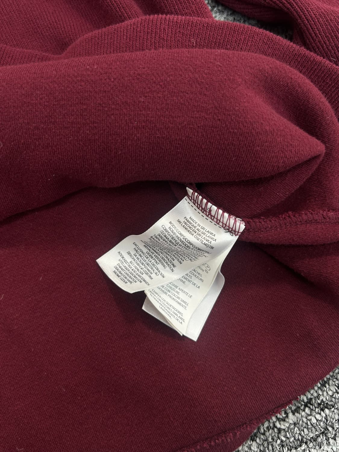 폴로 랄프로렌 버건디 니트 하프집업 상품이미지7