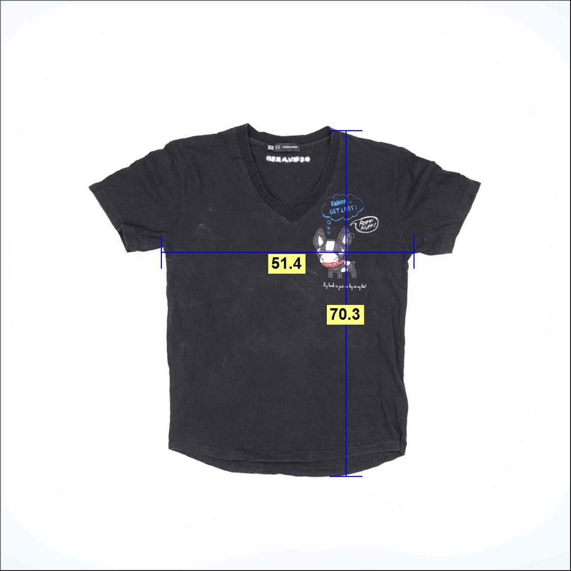 XL 디스퀘어드2 패치 반팔티 0417H1 상품이미지7