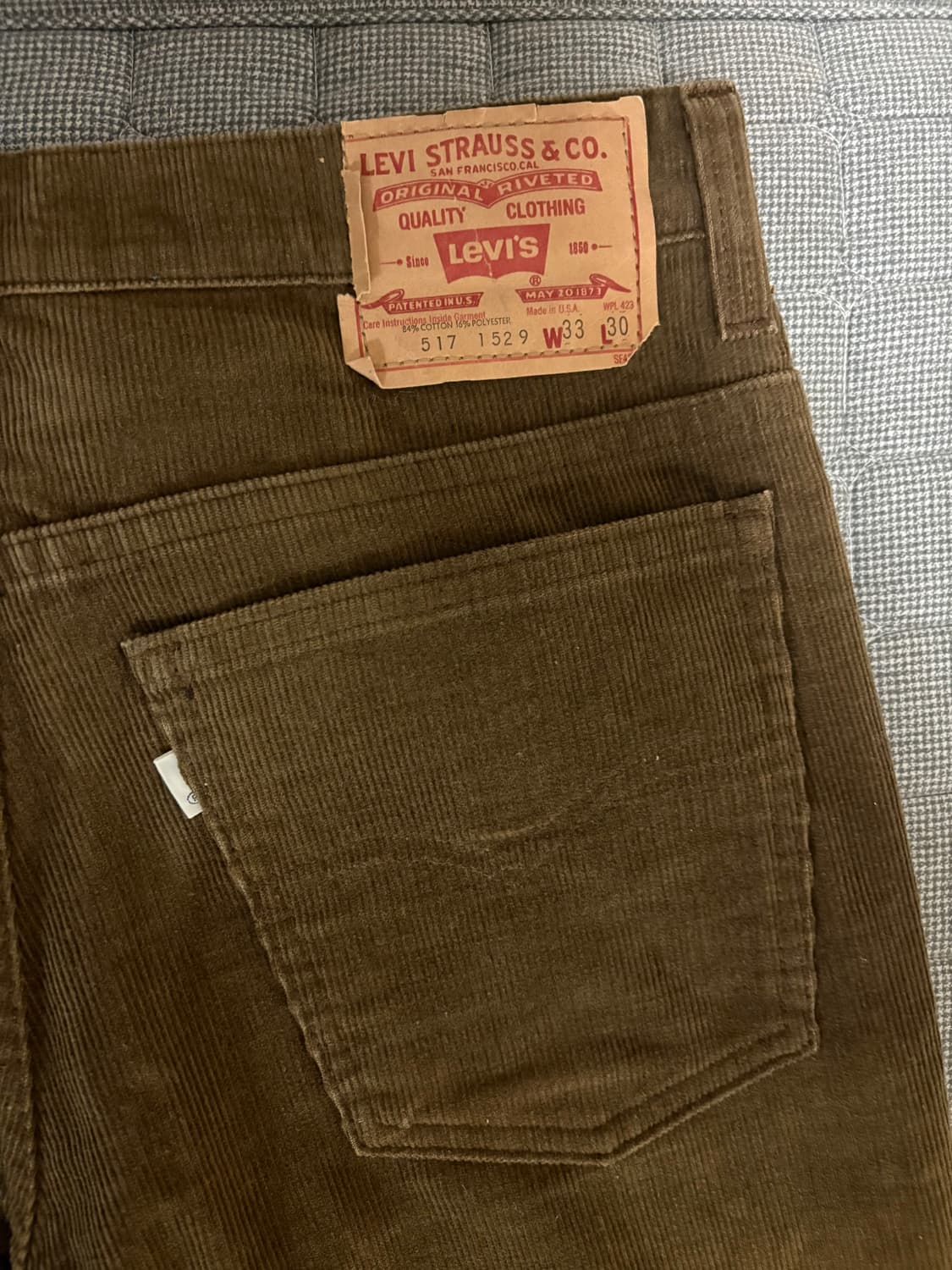80s levis 517 코듀로이 상품이미지3
