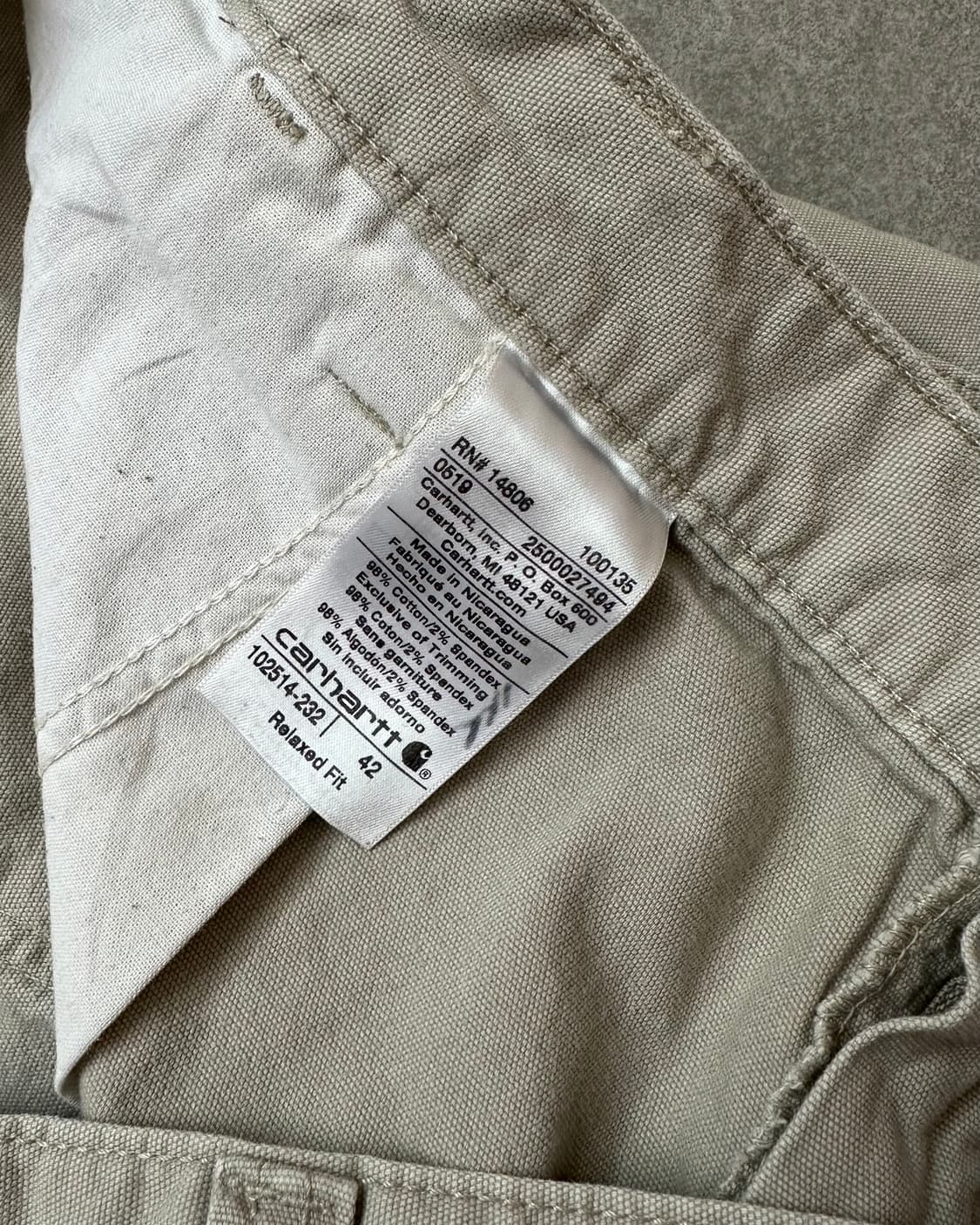 (허단53)칼하트 워크 반바지-M2147 상품이미지6