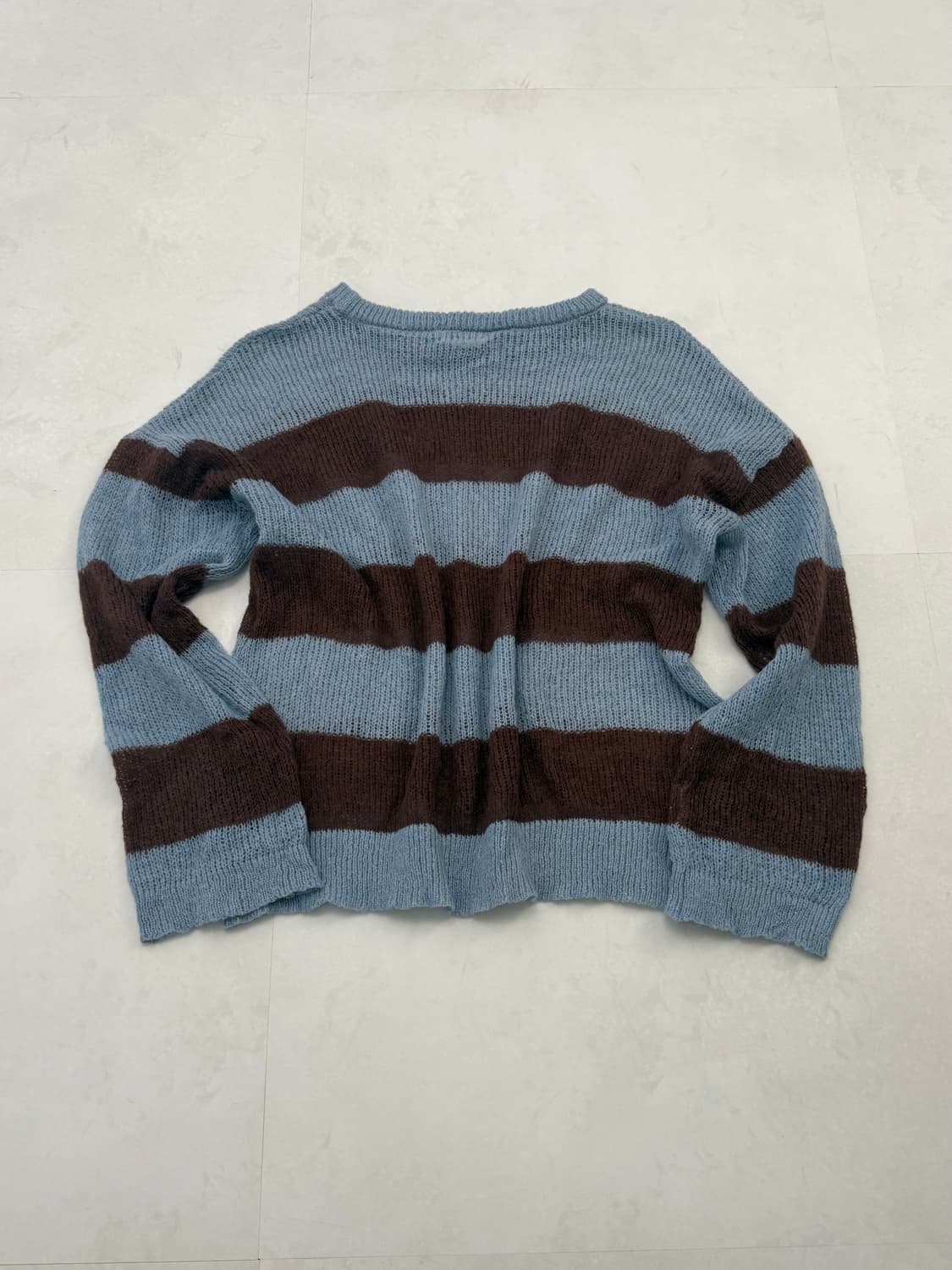 루즈핏 단가라 니트 상품이미지5