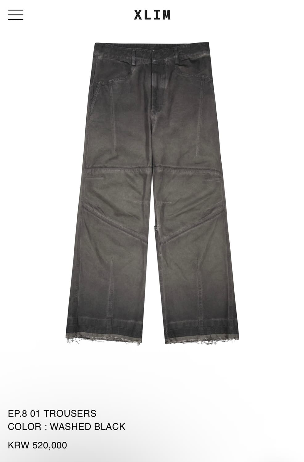 엑슬림 EP.8 01 TROUSERS 상품이미지1