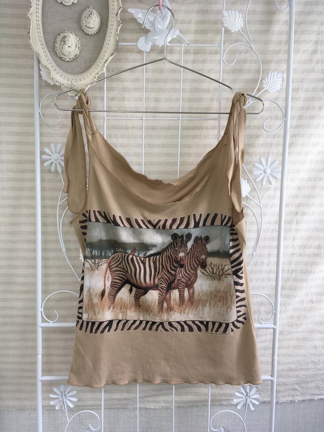 jpn vintage beige animal printing sleeve 상품이미지1