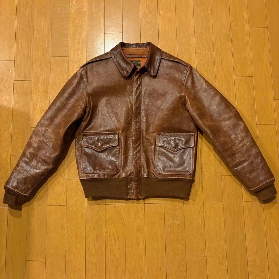 더 리얼 맥코이 A-2 타입 가죽 재킷 상품이미지1