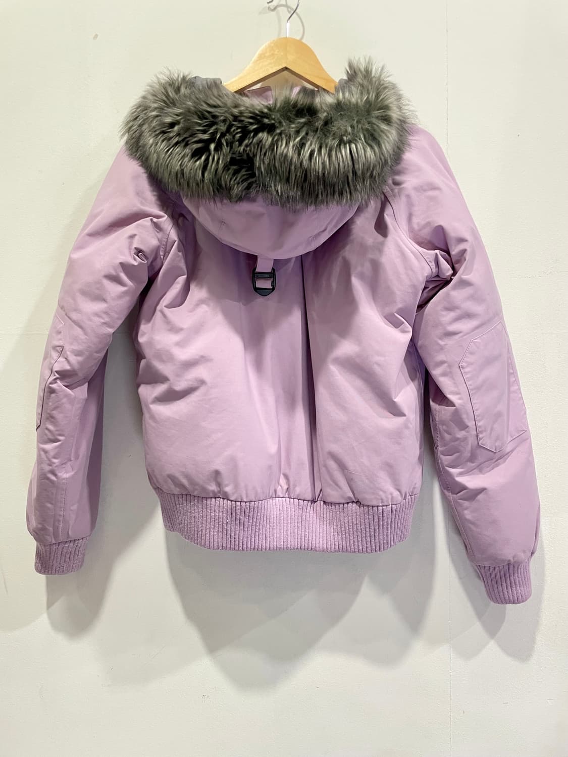 노스페이스 구스다운 여성 숏패딩 M 라벤더 정품 상품이미지2