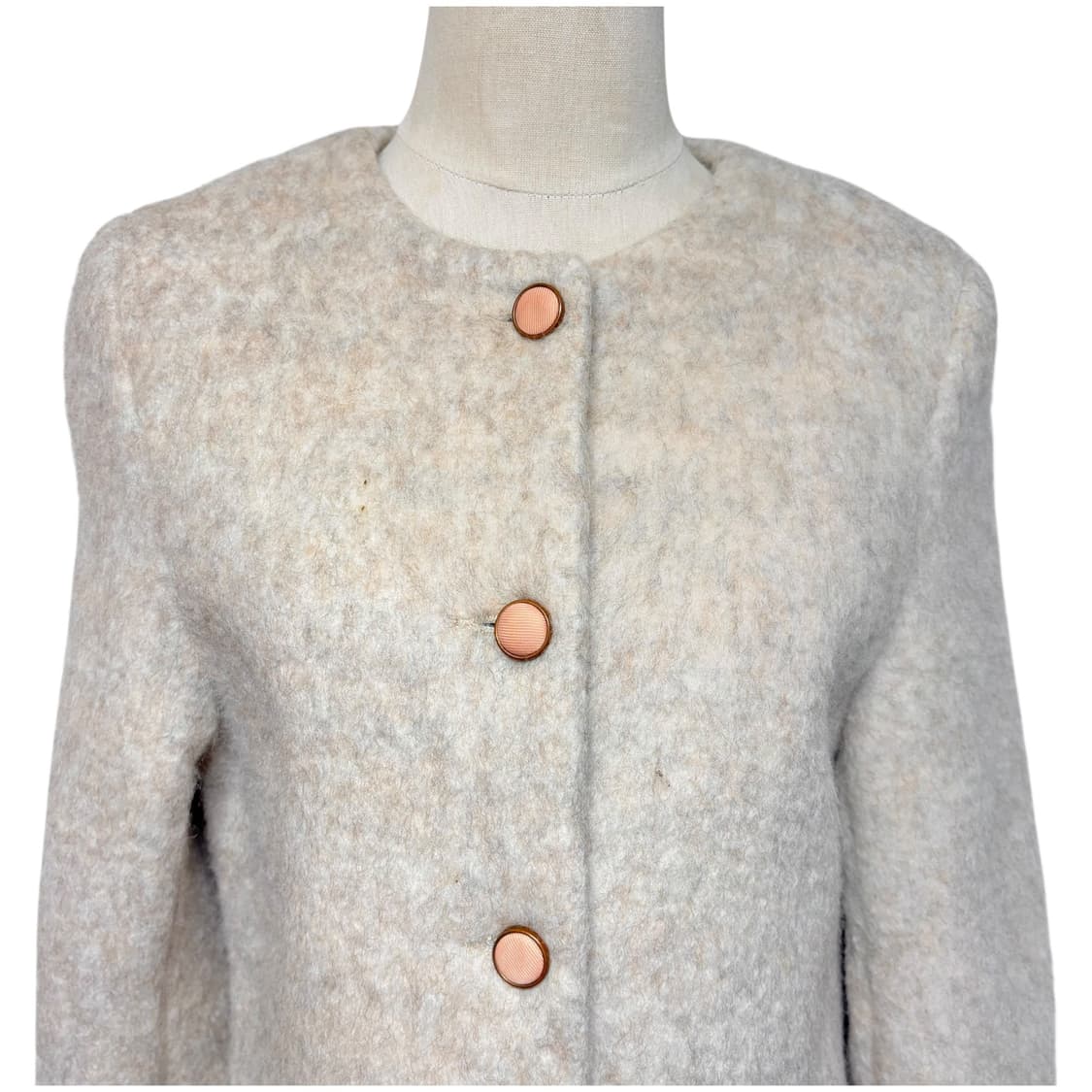 3664 베이지 울 모직자켓 상품이미지2