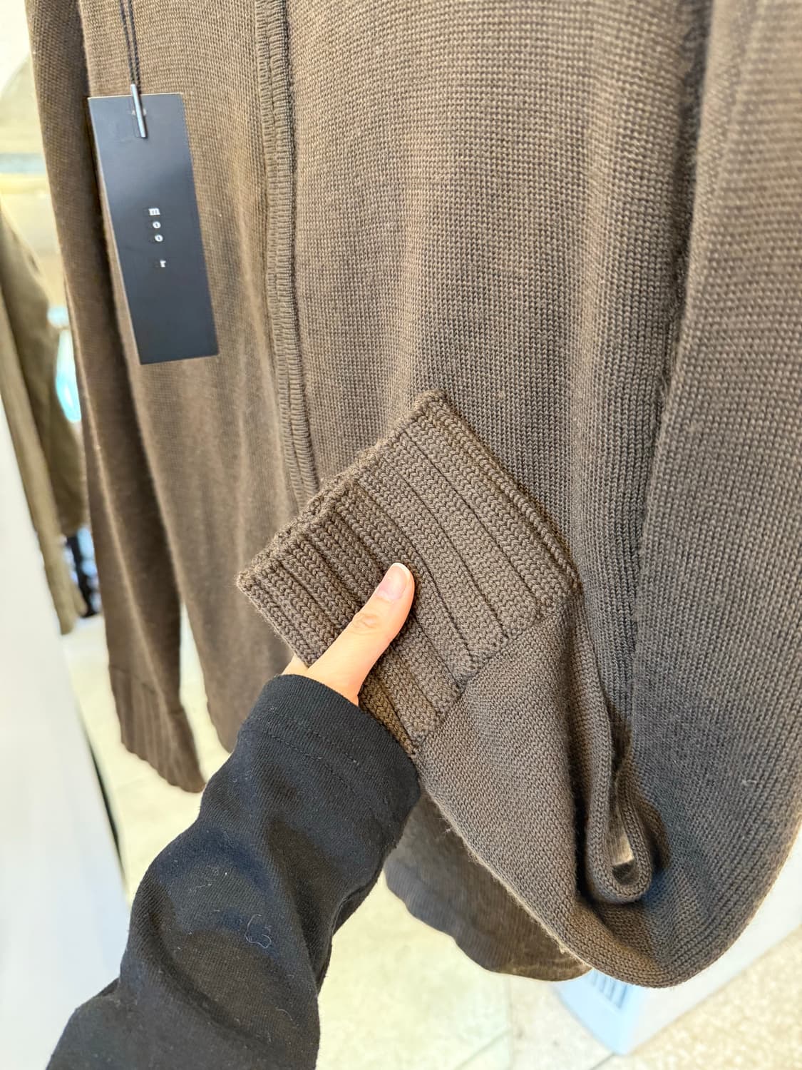 Beads knit zip up  상품이미지5