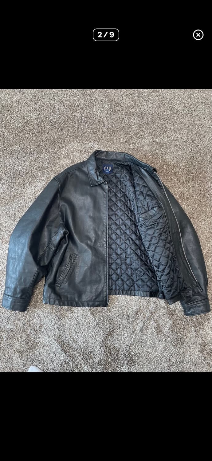 빈디지 올드갭 레더자켓 상품이미지2