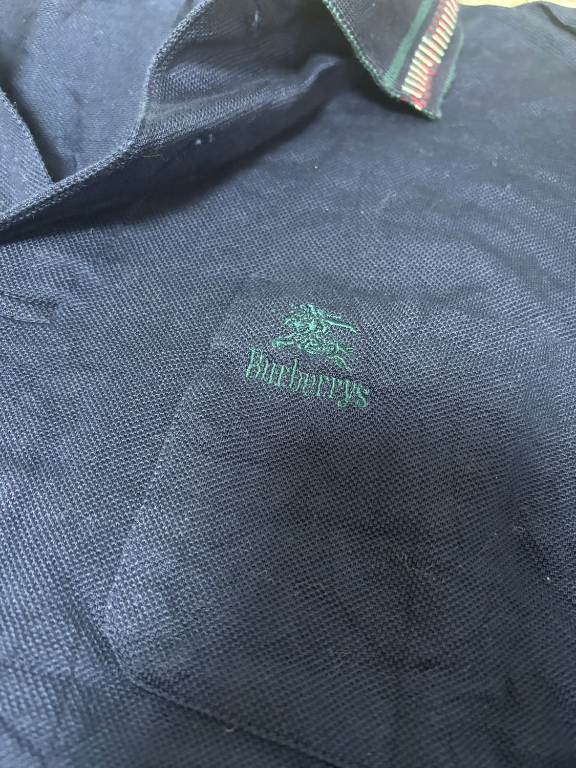 일제 버버리 긴팔 카라티 사이즈 100 상품이미지2