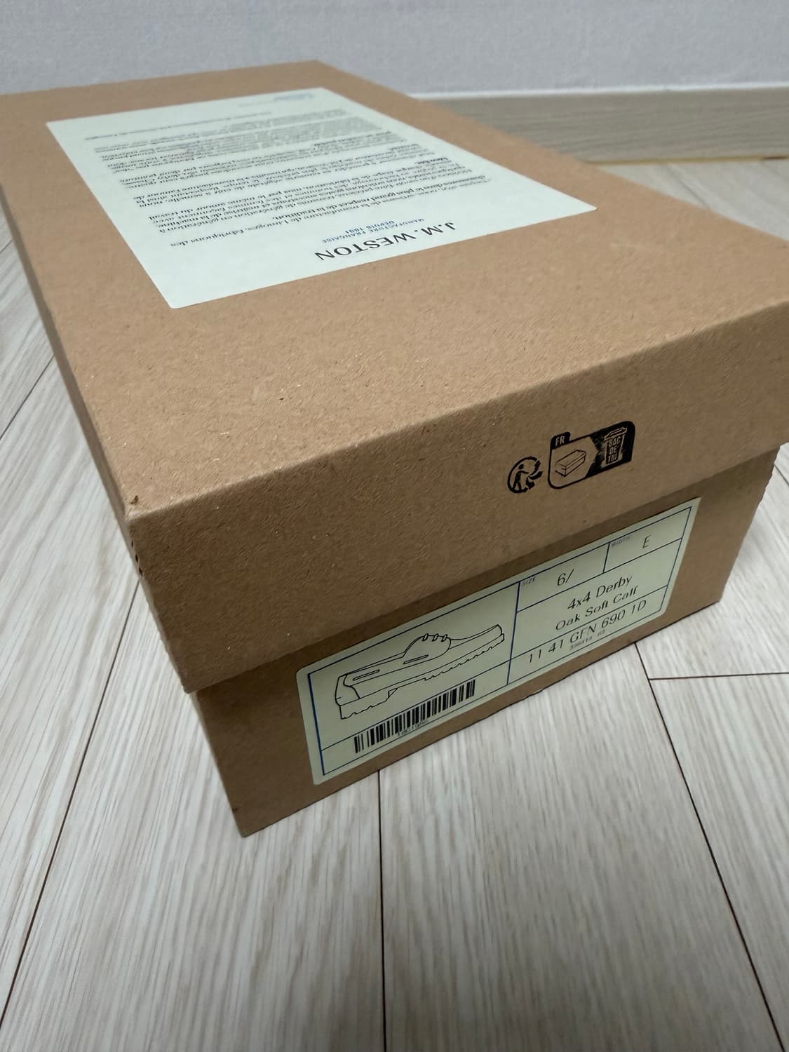 JM 웨스통 J.M. WESTON 덱더비 690 오크소프트카프 6H E 상품이미지7