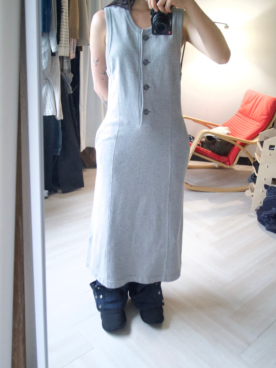 [요지야마모토 YS FOR LIVING] button dress 상품이미지7