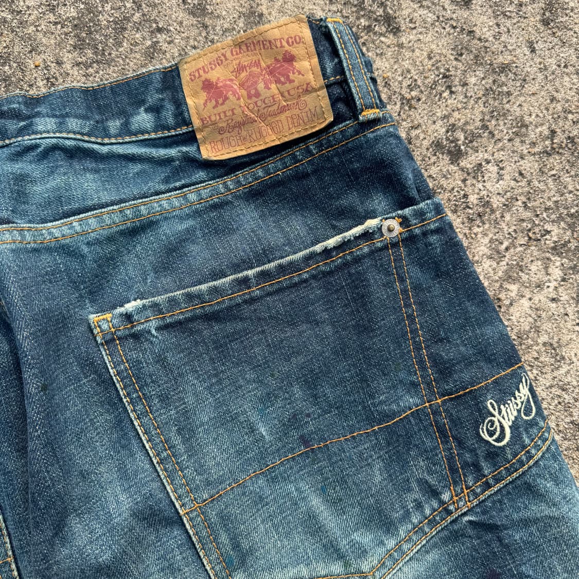 [34] Stussy 삿포로 5주년 셀비지 데님 팬츠 상품이미지8