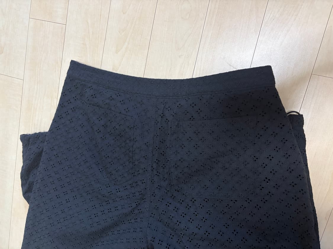 뚜오미오 아일렛 벨트 백 팬츠 펀칭 바지 2사이즈 상품이미지5