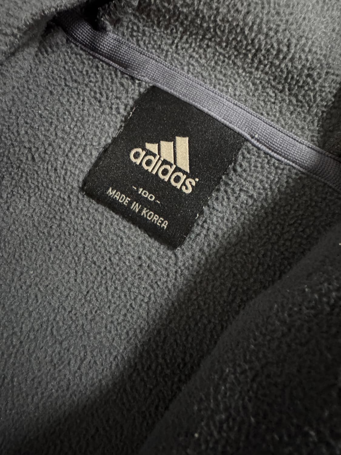 아디다스 시티 플리스 후리스 후드 집업 자켓 L 그레이 상품이미지3