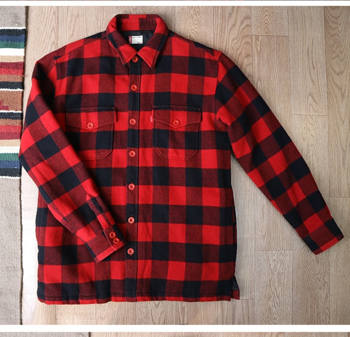 04S LEVIS 리바이스 61069 타탄 체크 울 자켓

L 상품이미지5