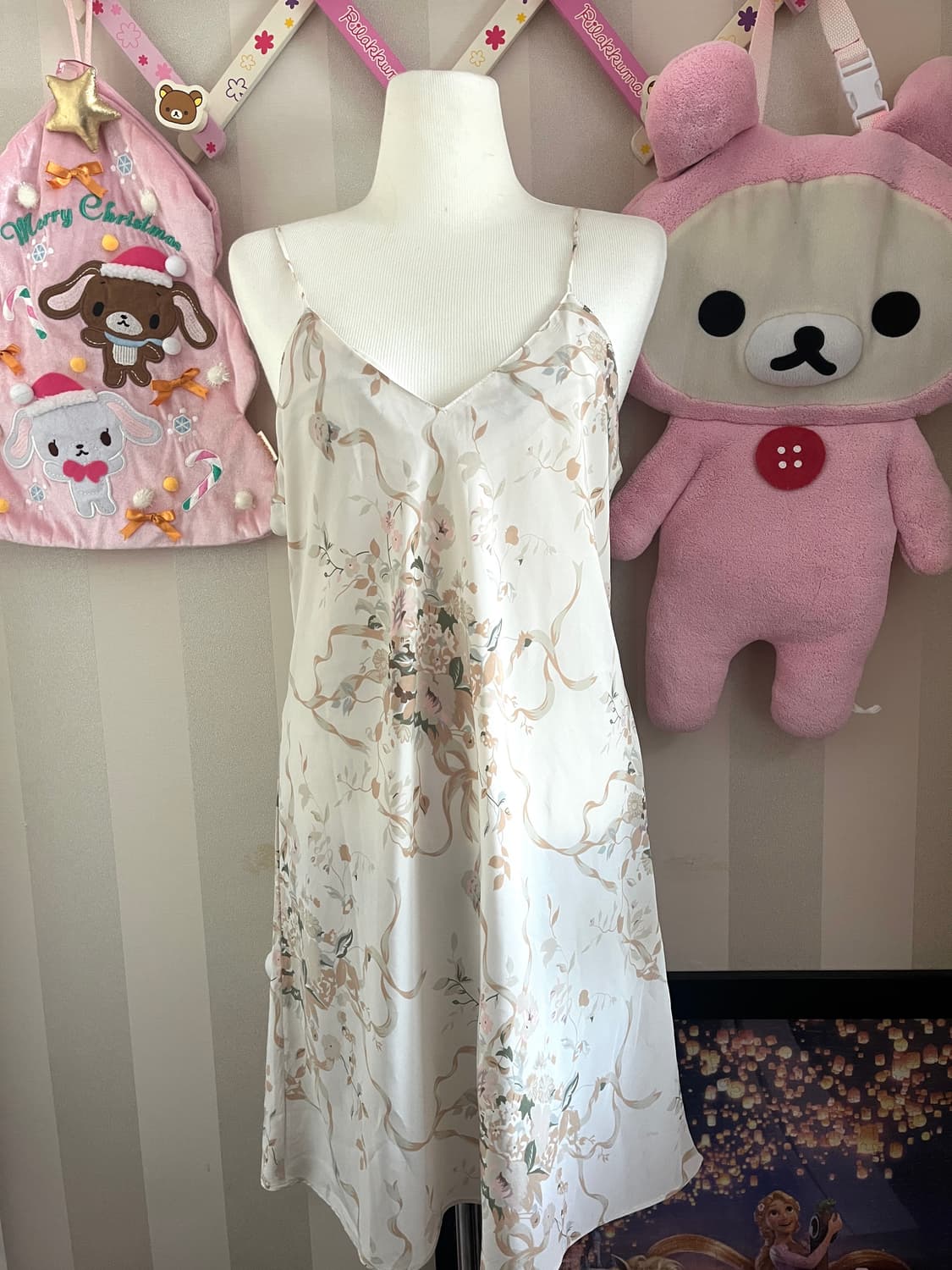 빈티지캘빈클라인슬립원피스가디건코디세트벨벳오리엔탈페어리 상품이미지3