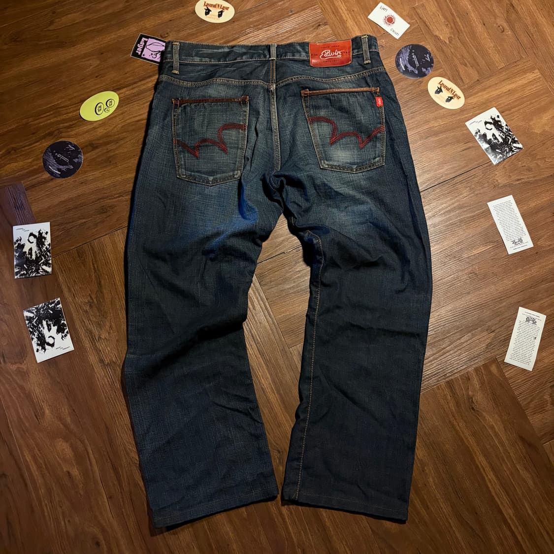 Edwin Japan Blue trip denim pants 36 상품이미지2