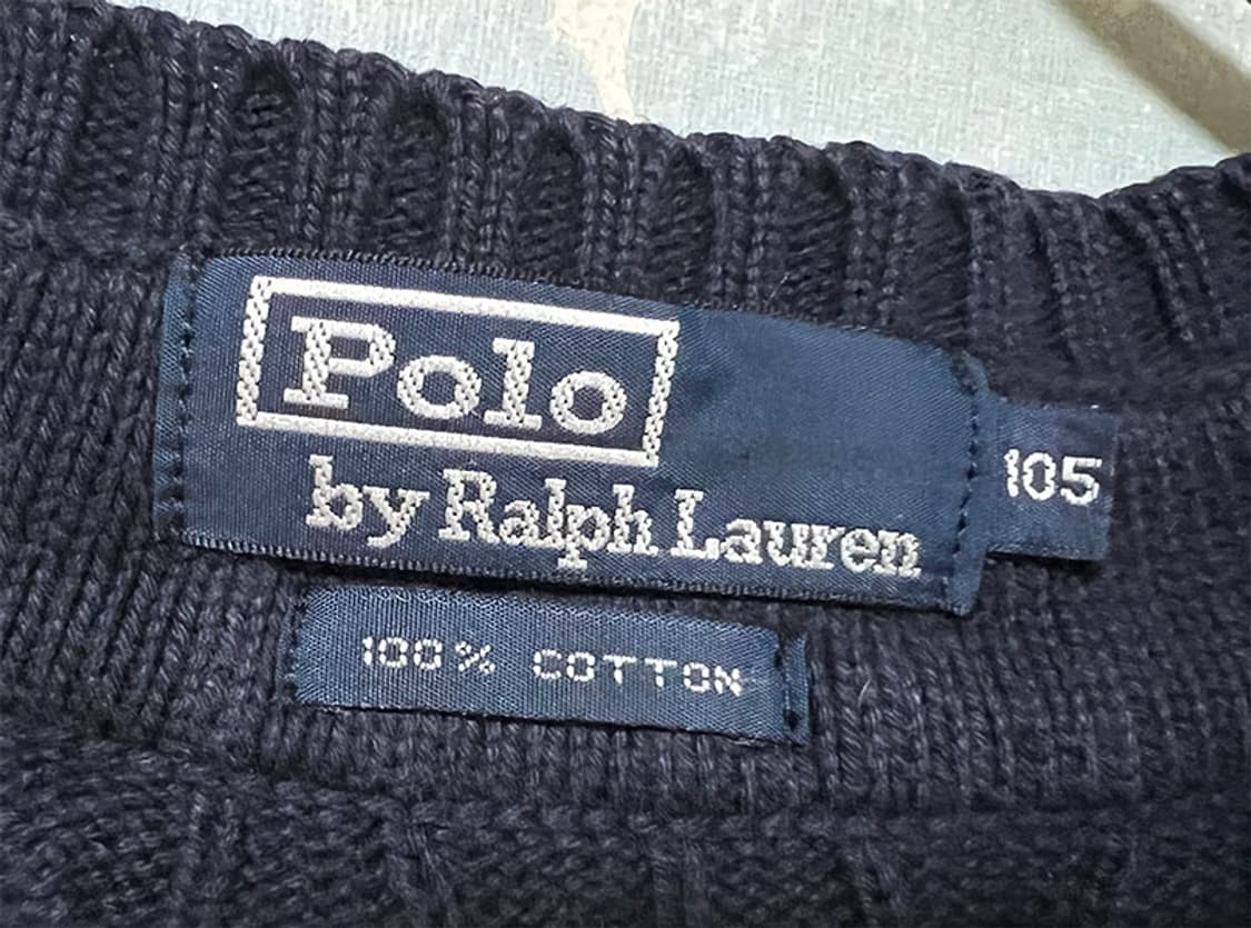 POLO 폴로 남자 크리켓니트 브이넥 꽈배기 4XL 120 상품이미지3