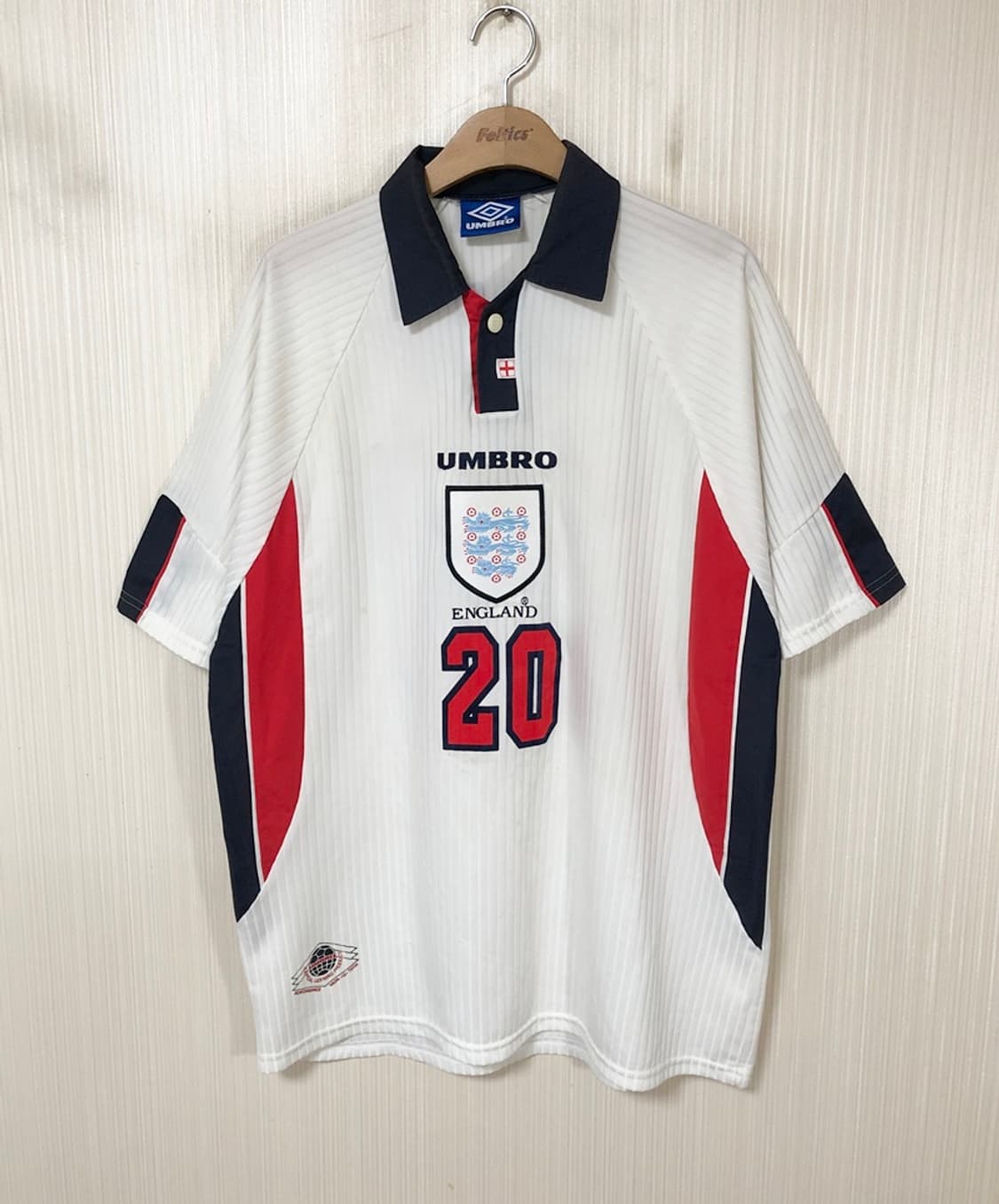 엄브로 97-99 잉글랜드축구국대 홈유니폼/져지 XL #20 마이클 오언 상품이미지1