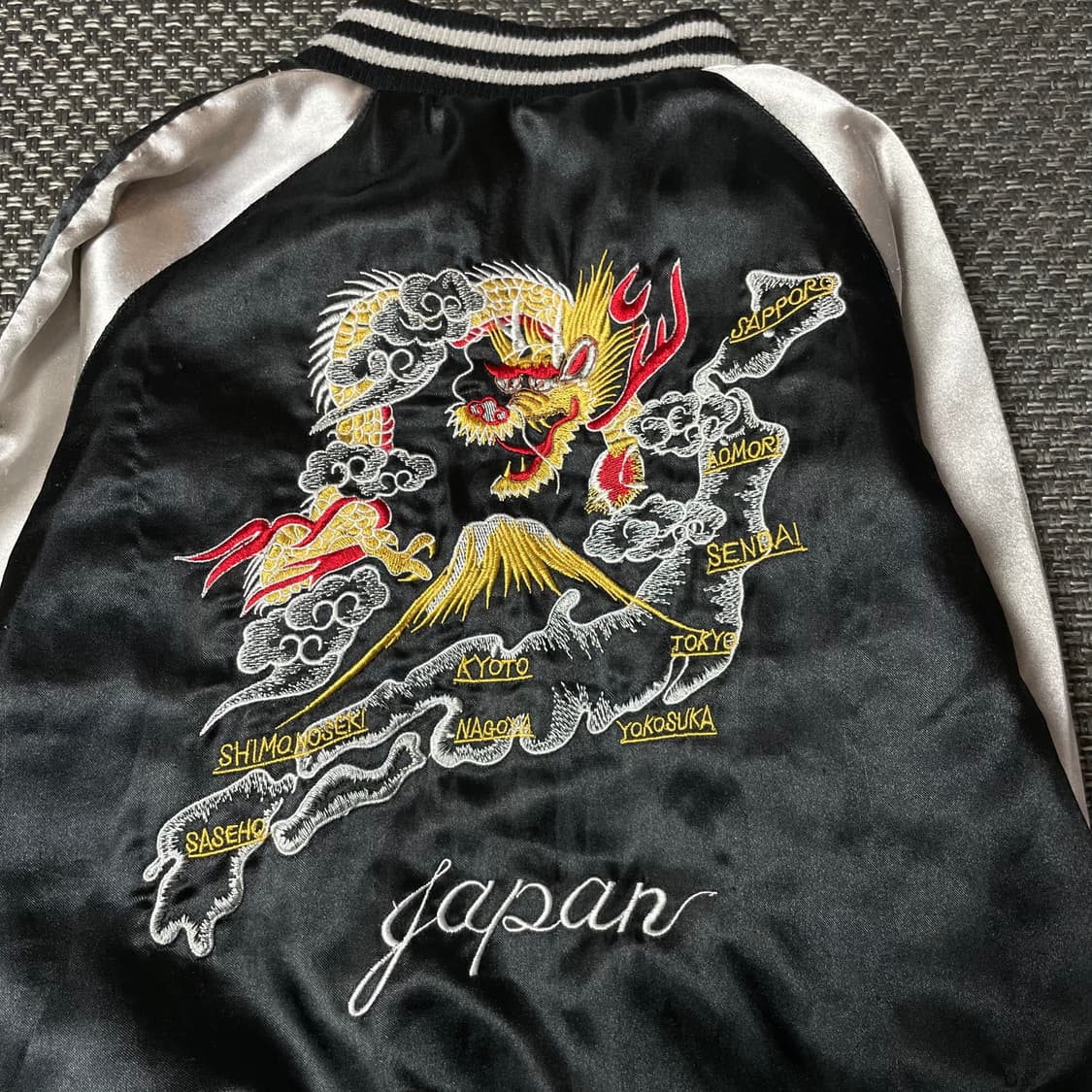 JPN 키즈 블랙 드래곤 스카쟌 블루종 자켓 120 상품이미지8