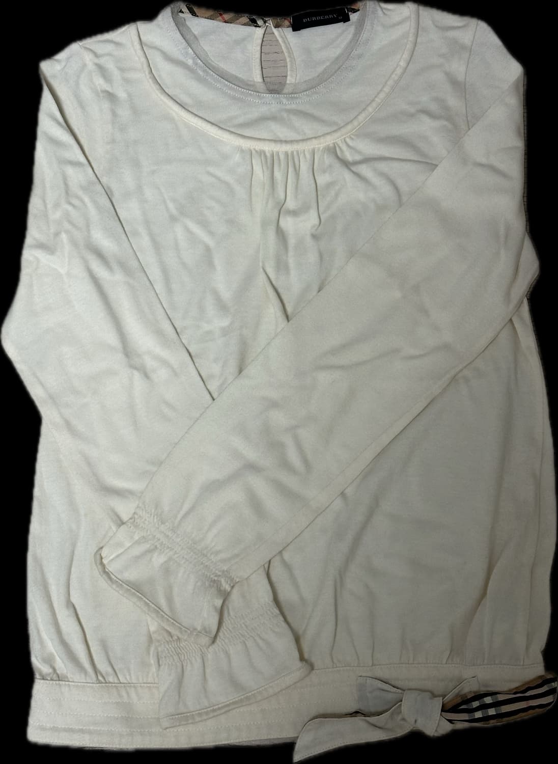 버버리 노바체크 리본 롱슬리브 상품이미지1