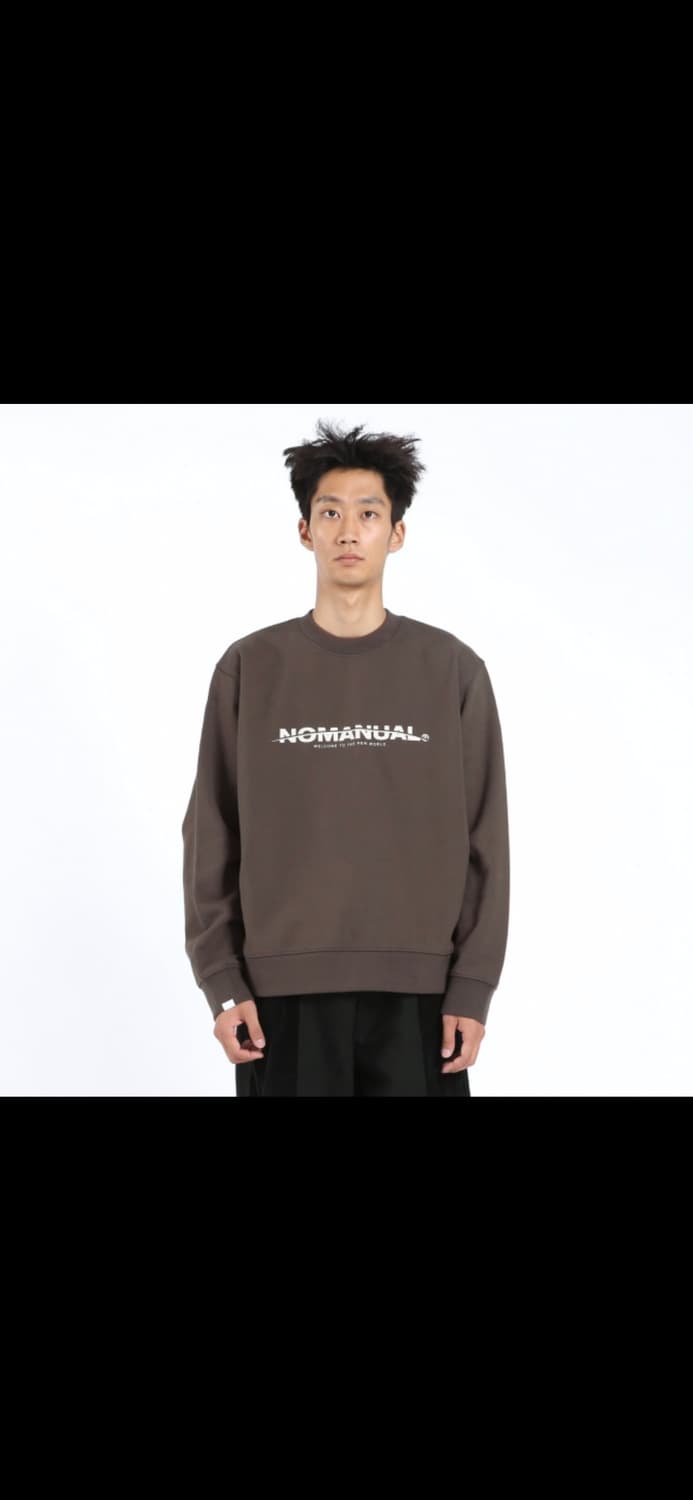 노매뉴얼 [민트급.정품] 맨투맨 자수 로고 스웻셔츠 M(103) 상품이미지1