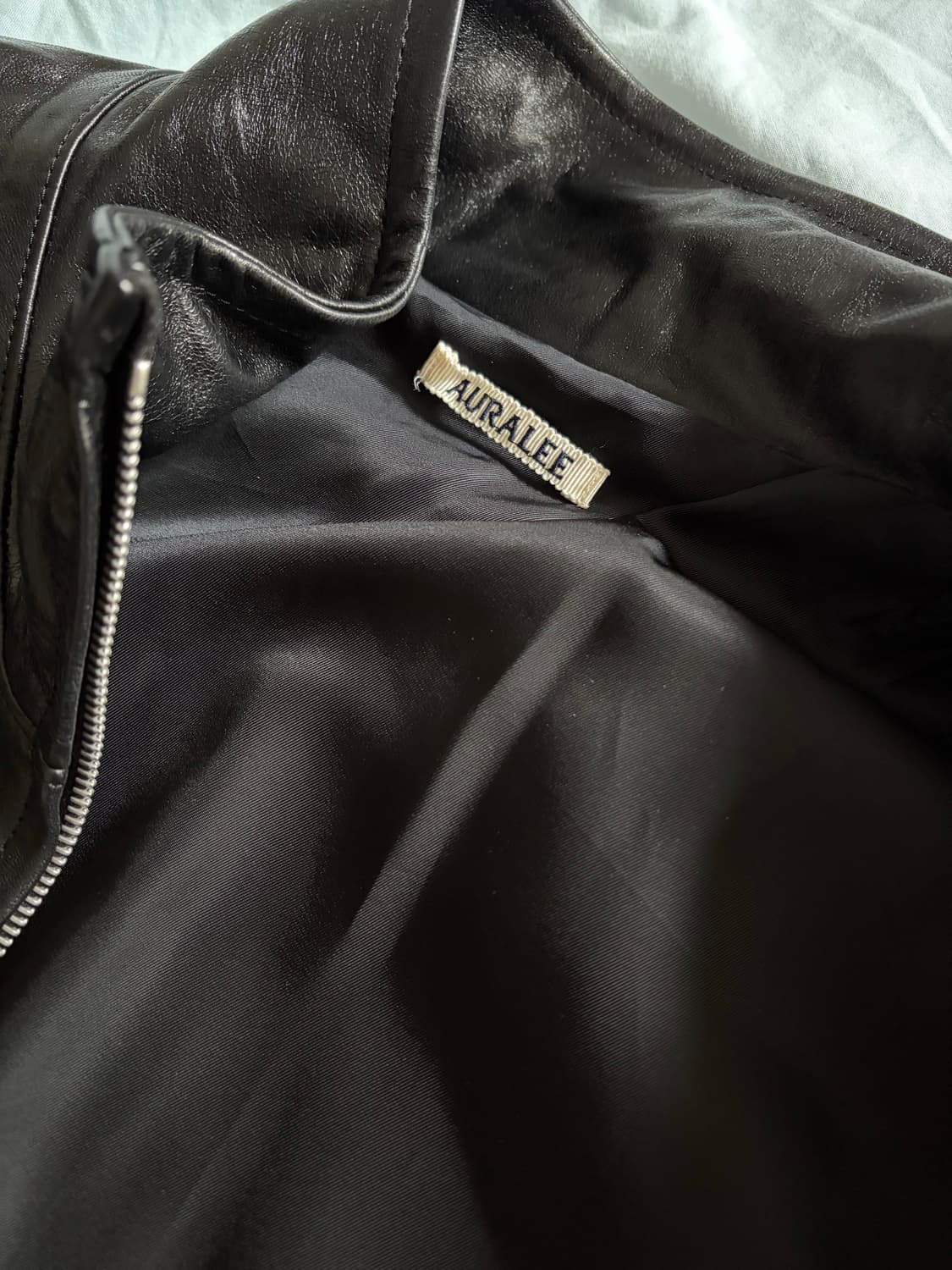 오라리 레더 블루종 상품이미지2