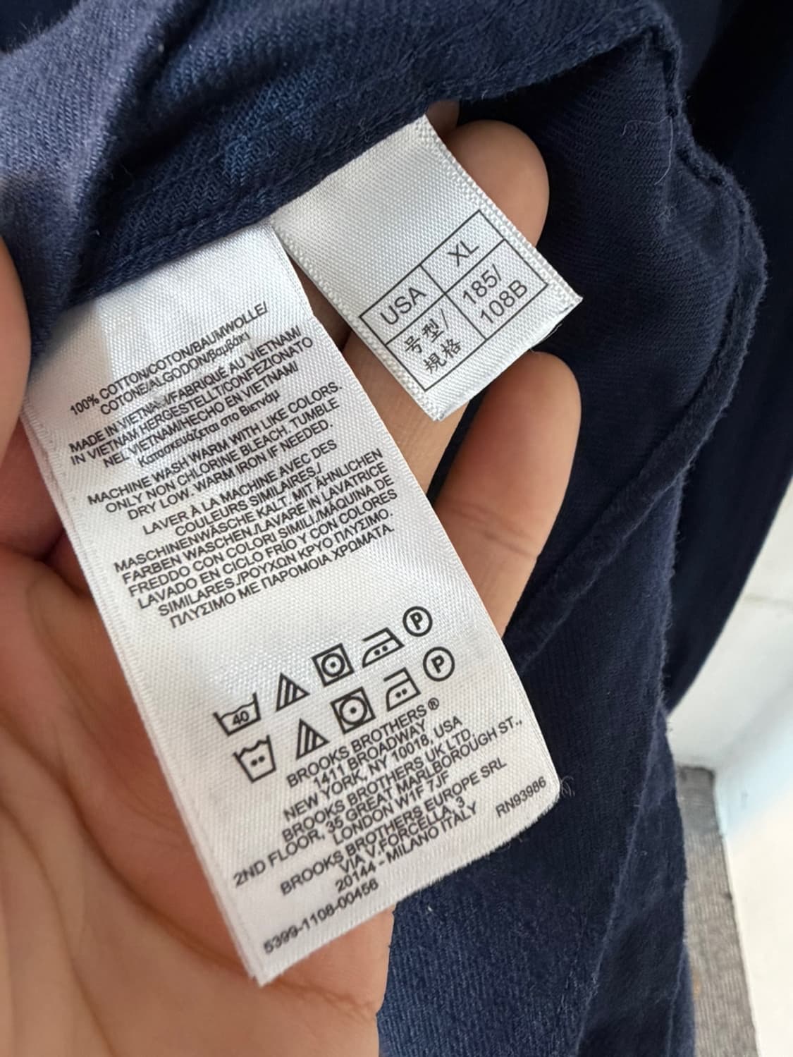 브룩스 브라더스 네이비 옥스포드 셔츠  상품이미지5