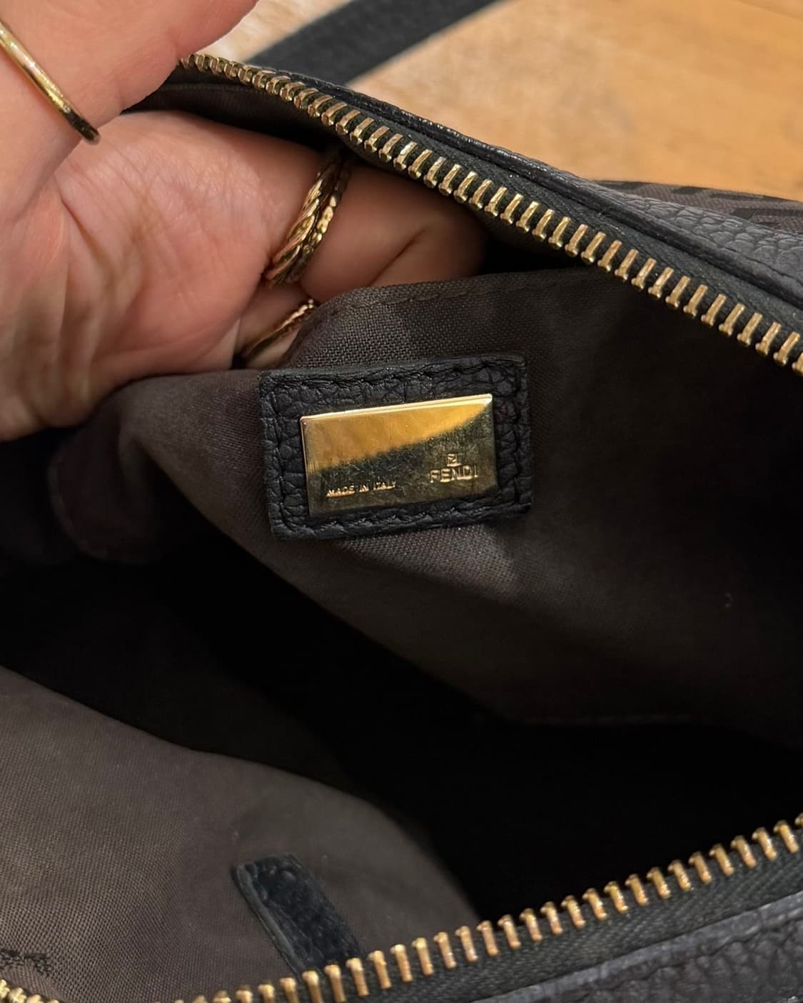 펜디 브라운 주키노 캔버스 토트백 상품이미지6