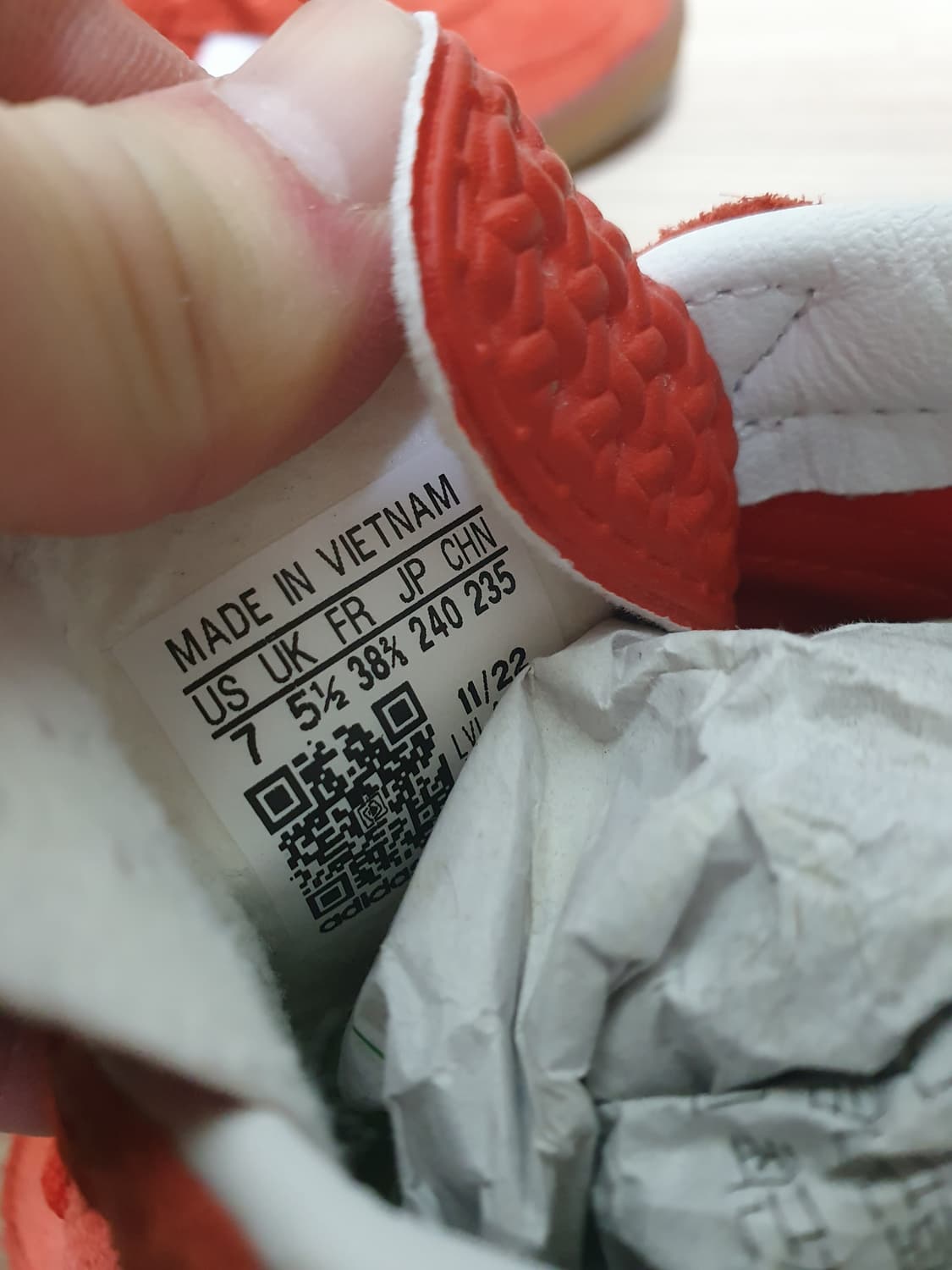 아디다스 가젤 인도어 레드 스웨이드 스니커즈 240 상품이미지10