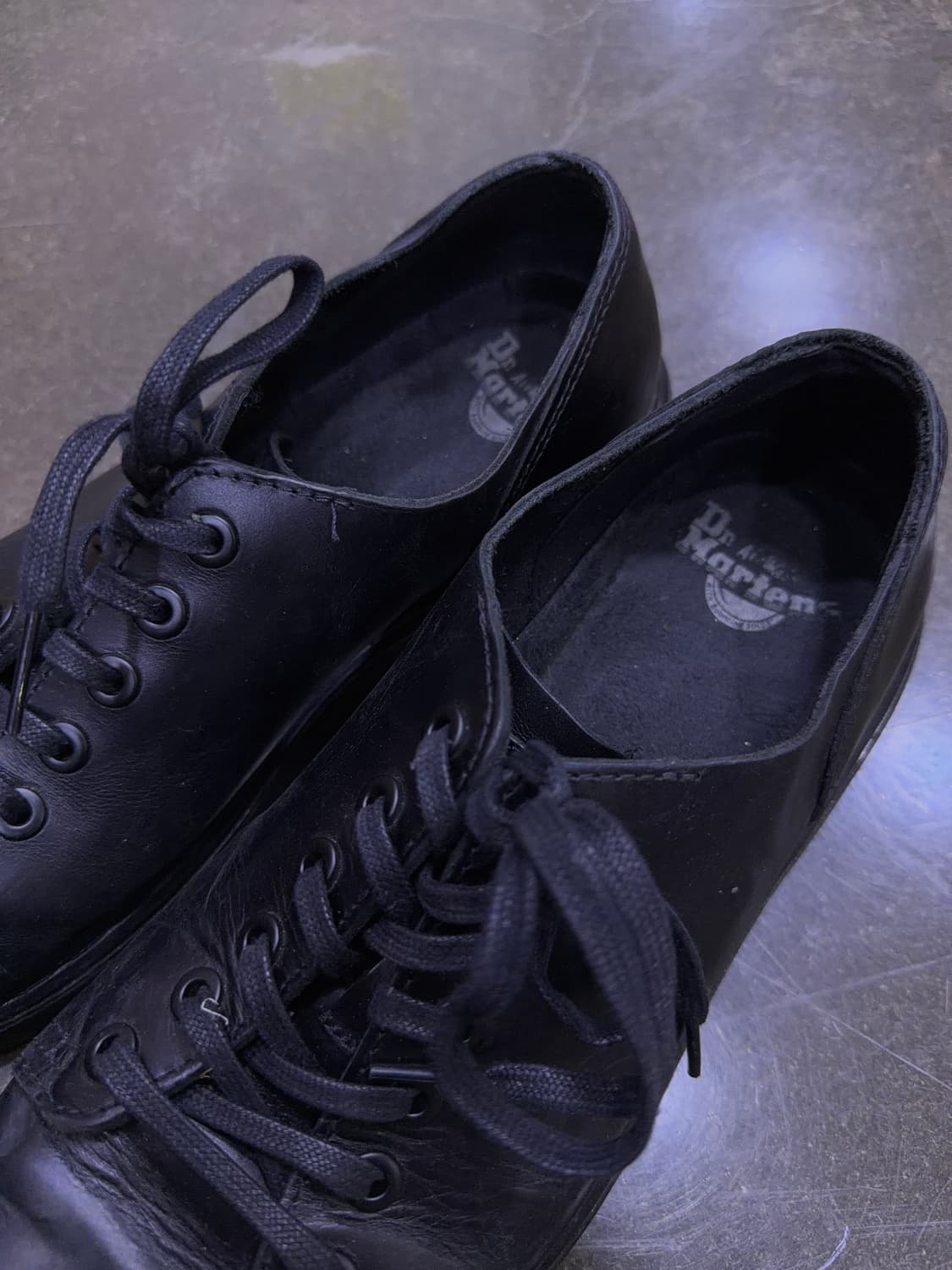 닥터마틴 블랙 레더 스니커즈 운동화 270 상품이미지4