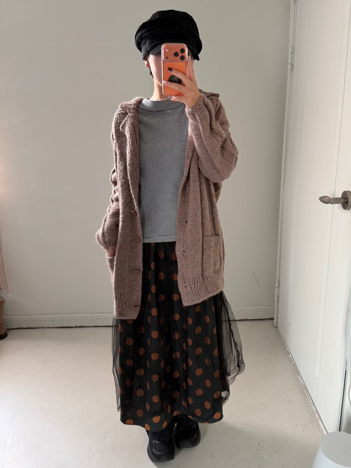 일본빈티지 빅도트 샤스커트 상품이미지4