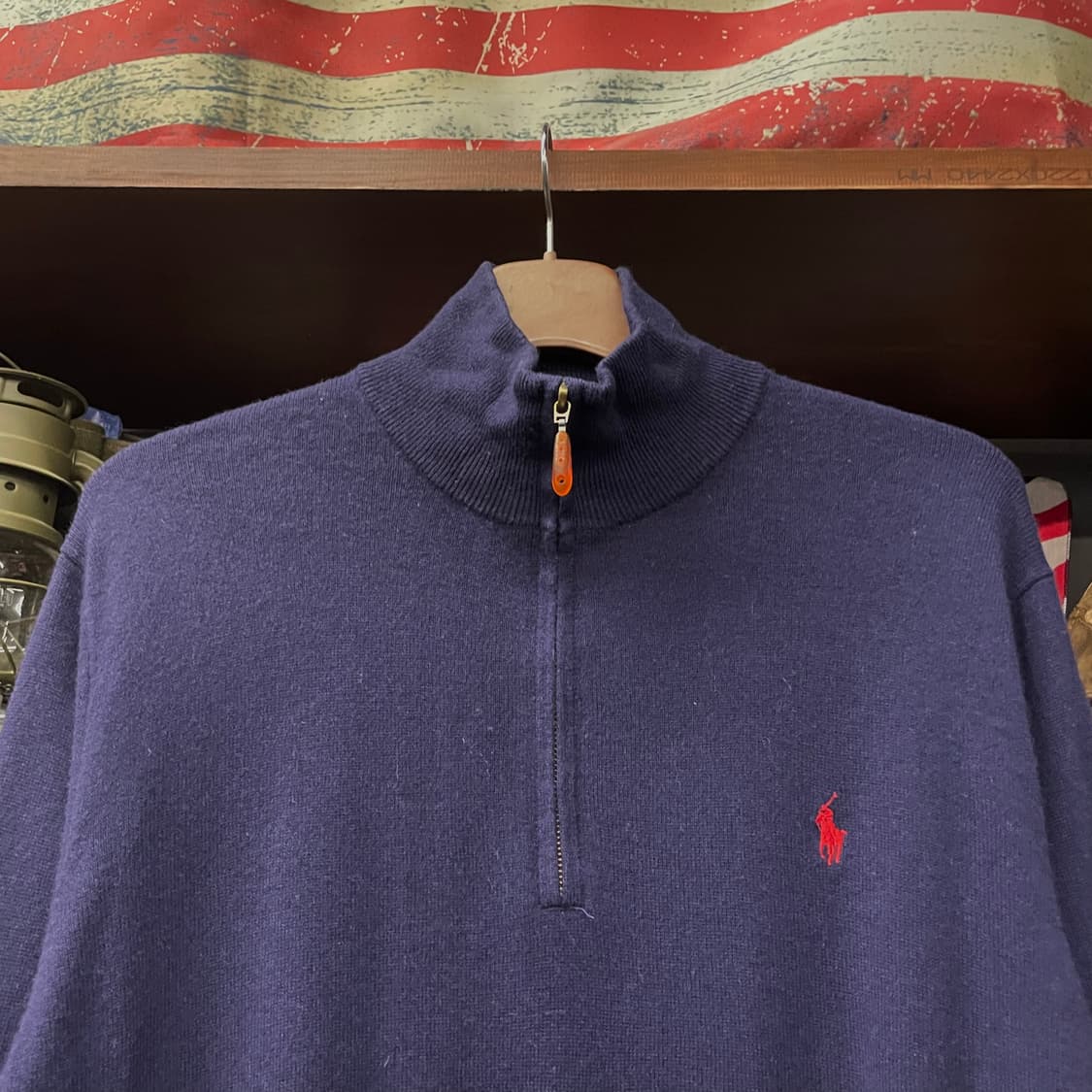 90s 폴로 랄프로렌 하프 집업 코튼 니트 스웨터 상품이미지3