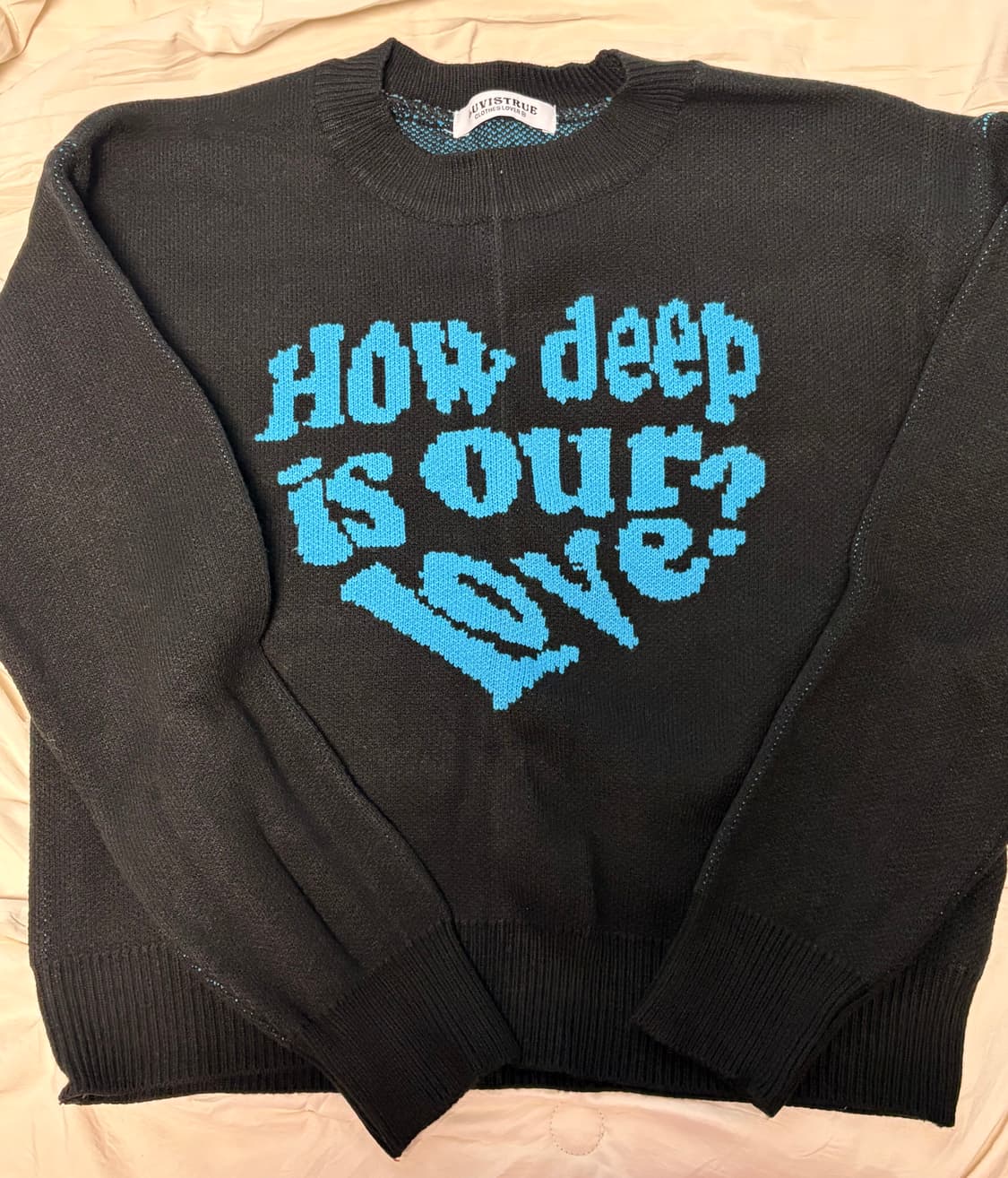 러브이즈트루 니트 블루 상품이미지3