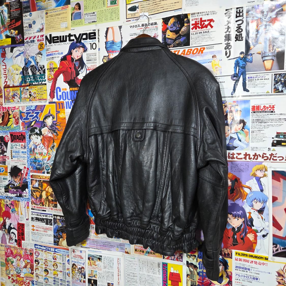 JPN 빈티지 양가죽 카라 봄버 자켓 상품이미지6