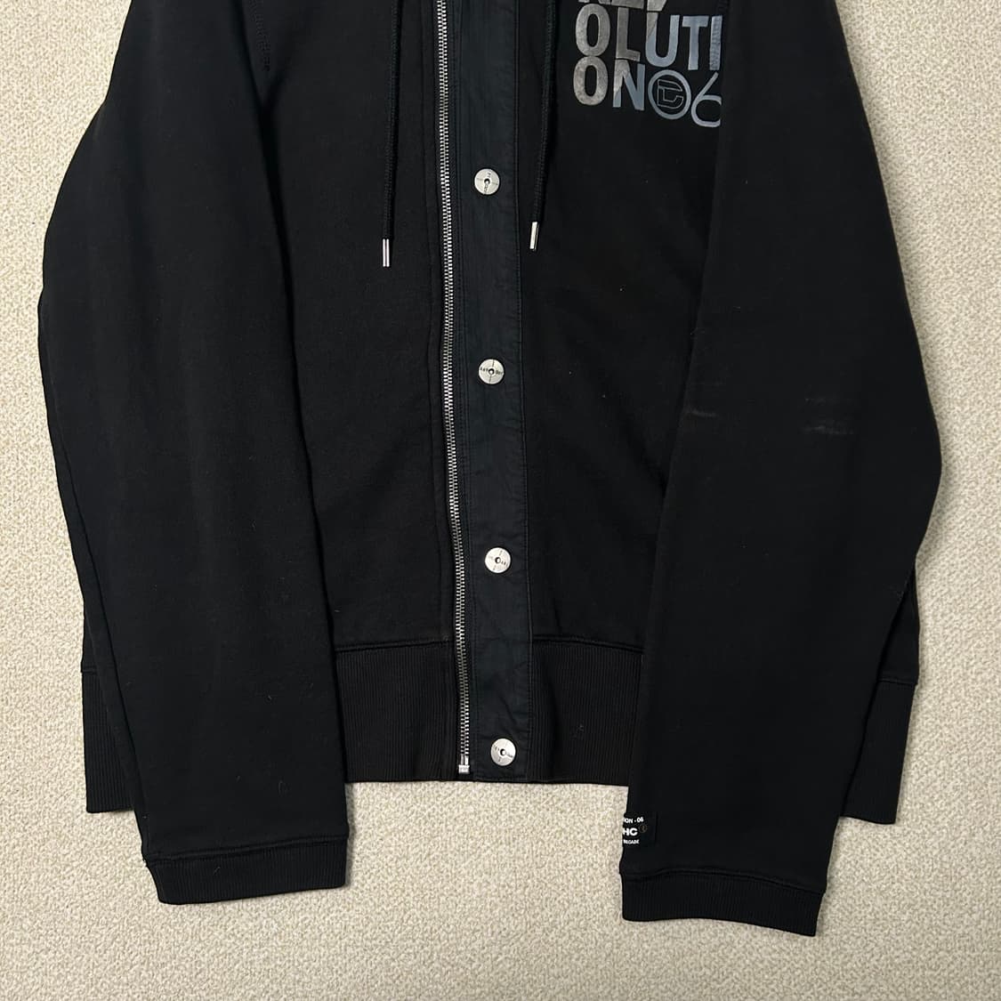 (XL) DOHC y2k 블랙 후드집업 상품이미지4