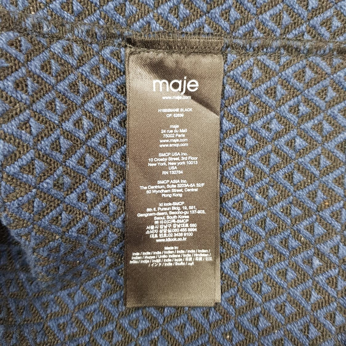 마쥬 Maje 비비안 본디드 가죽 자켓 36사이즈 상품이미지7