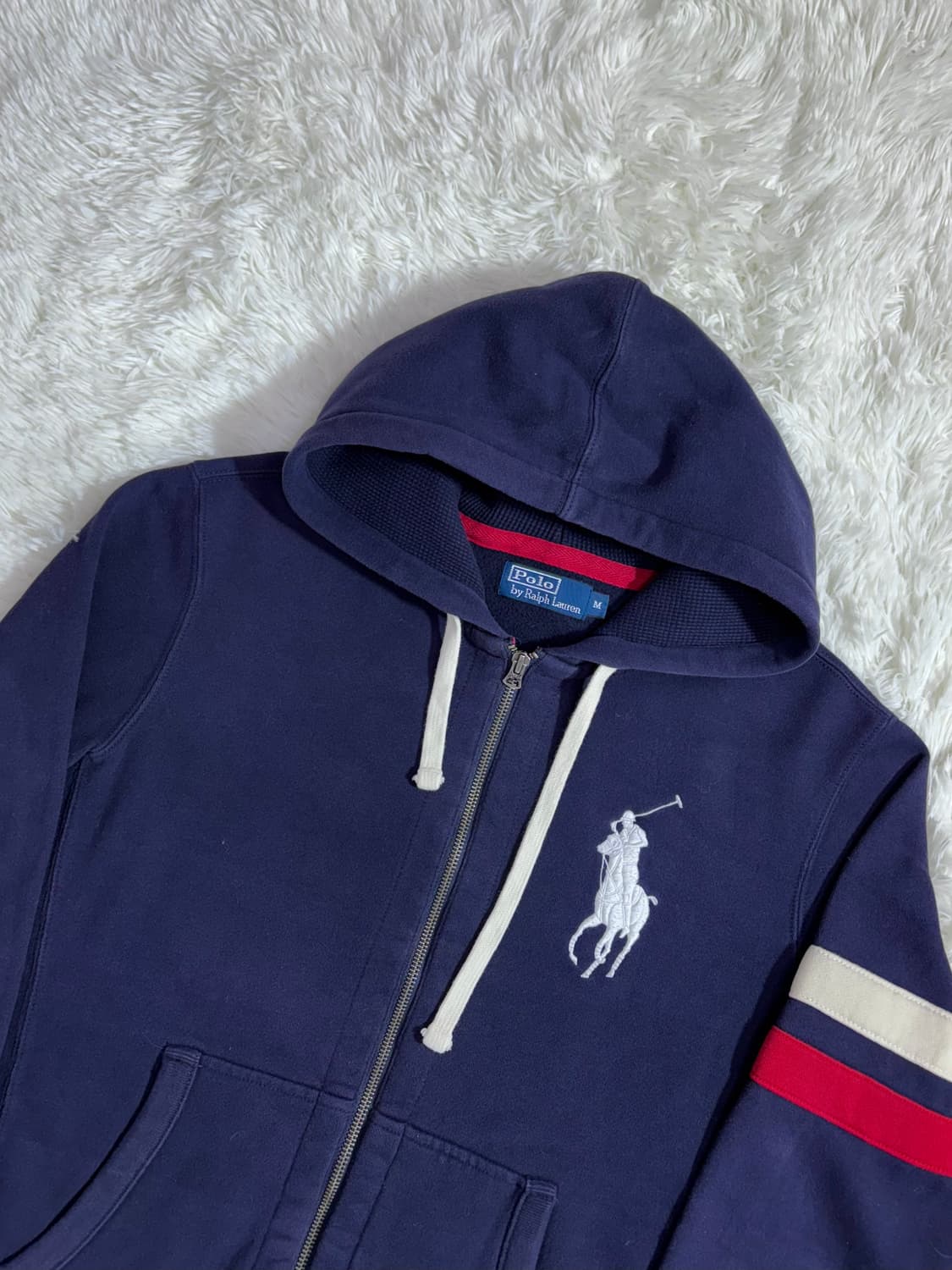 폴로 랄프로렌 네이비 빅포니 후드집업  상품이미지5