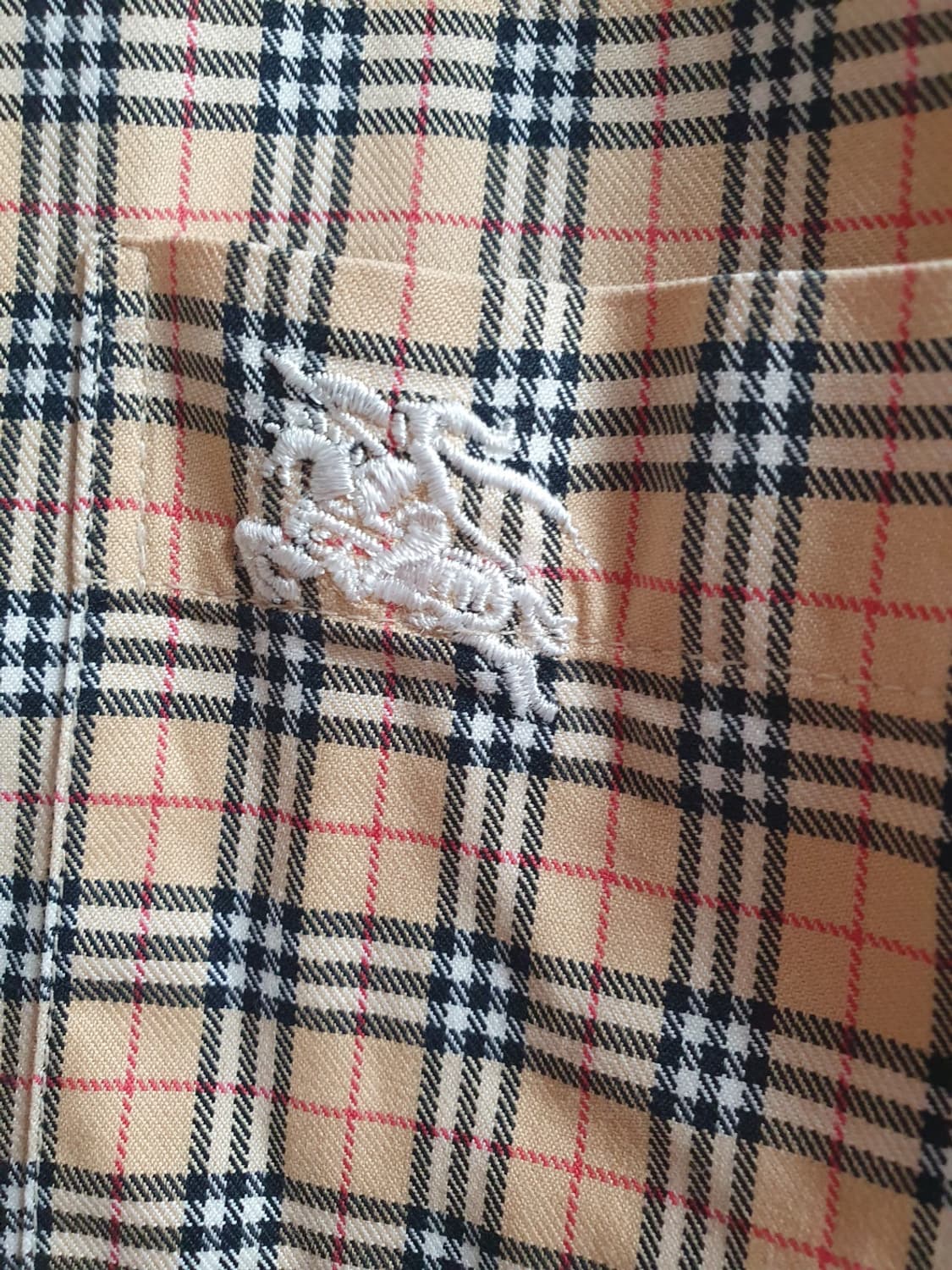 버버리 Burberrys 노바체크 셔츠 베이지 M 상품이미지4